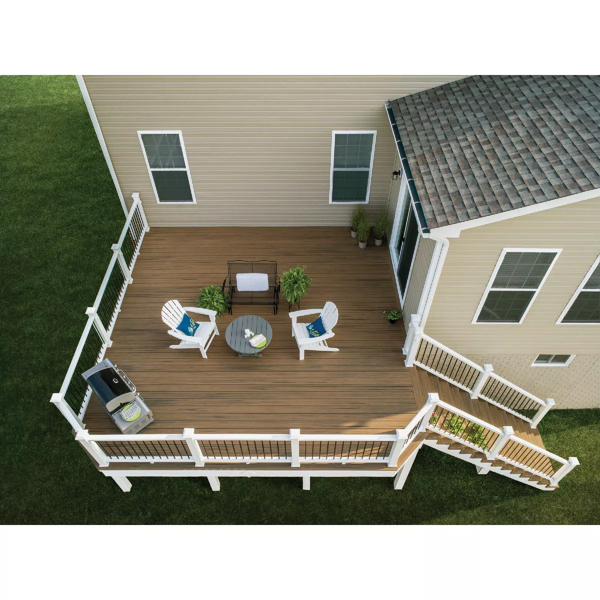 Trex Enhance Naturals 1 In. x 6 In. x 16 Ft. Toasted Sand Square Edge Composite Deck Board - photo 5