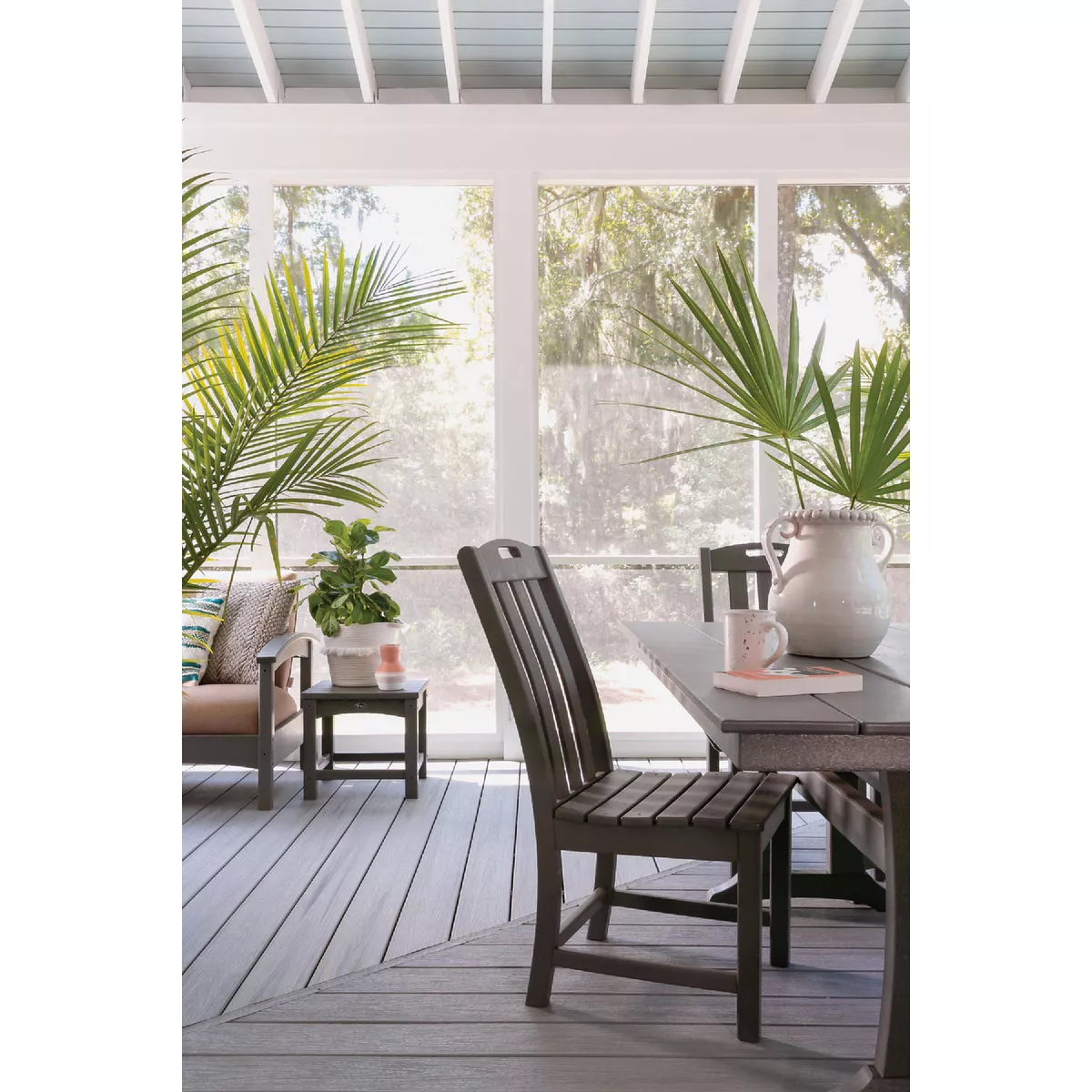 Trex Enhance Naturals 1 In. x 6 In. x 16 Ft. Foggy Wharf Square Edge Composite Deck Board - photo 2