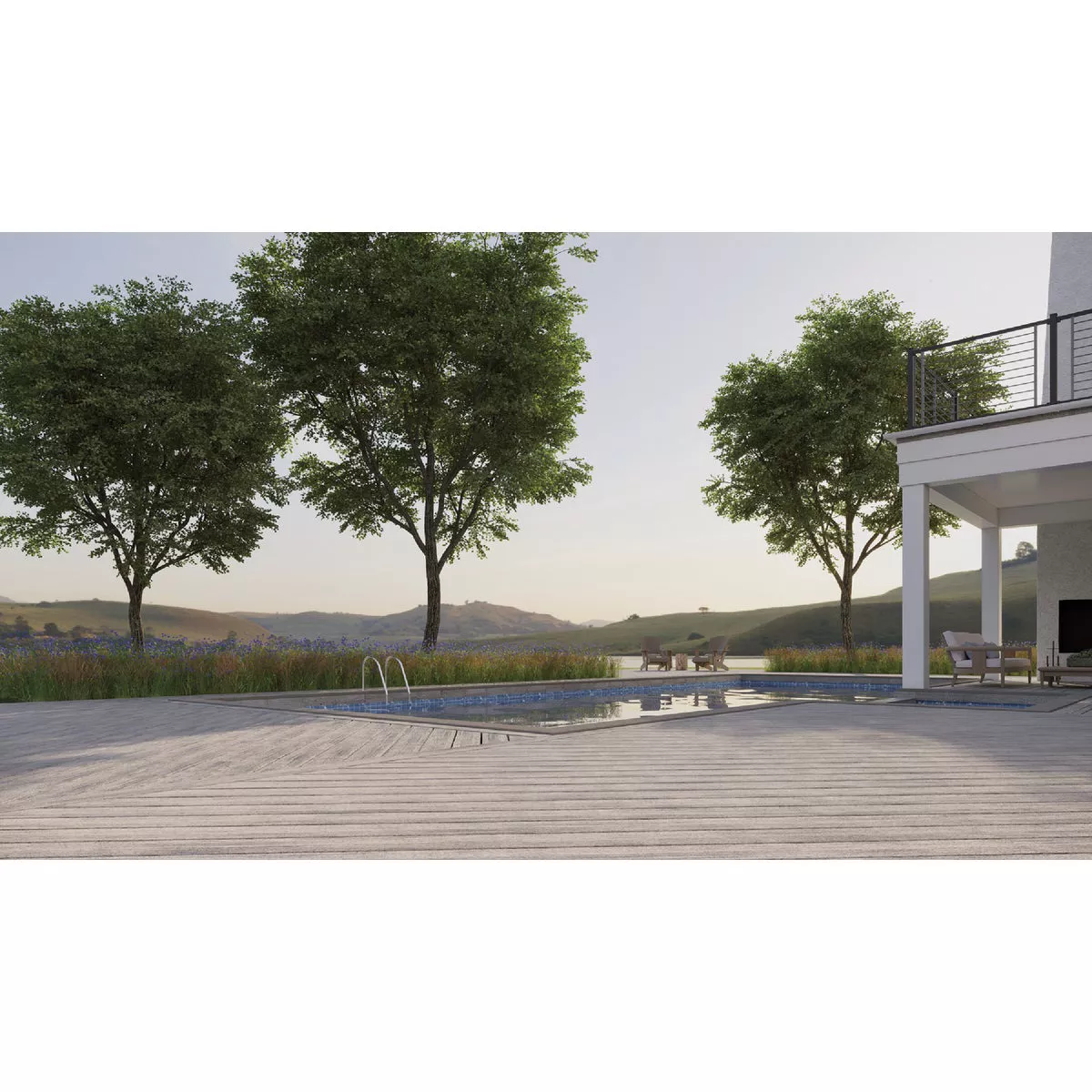 Trex Transcend Lineage 1 In. x 6 In. x 12 Ft. Rainier Grooved Edge Composite Deck Board - photo 3