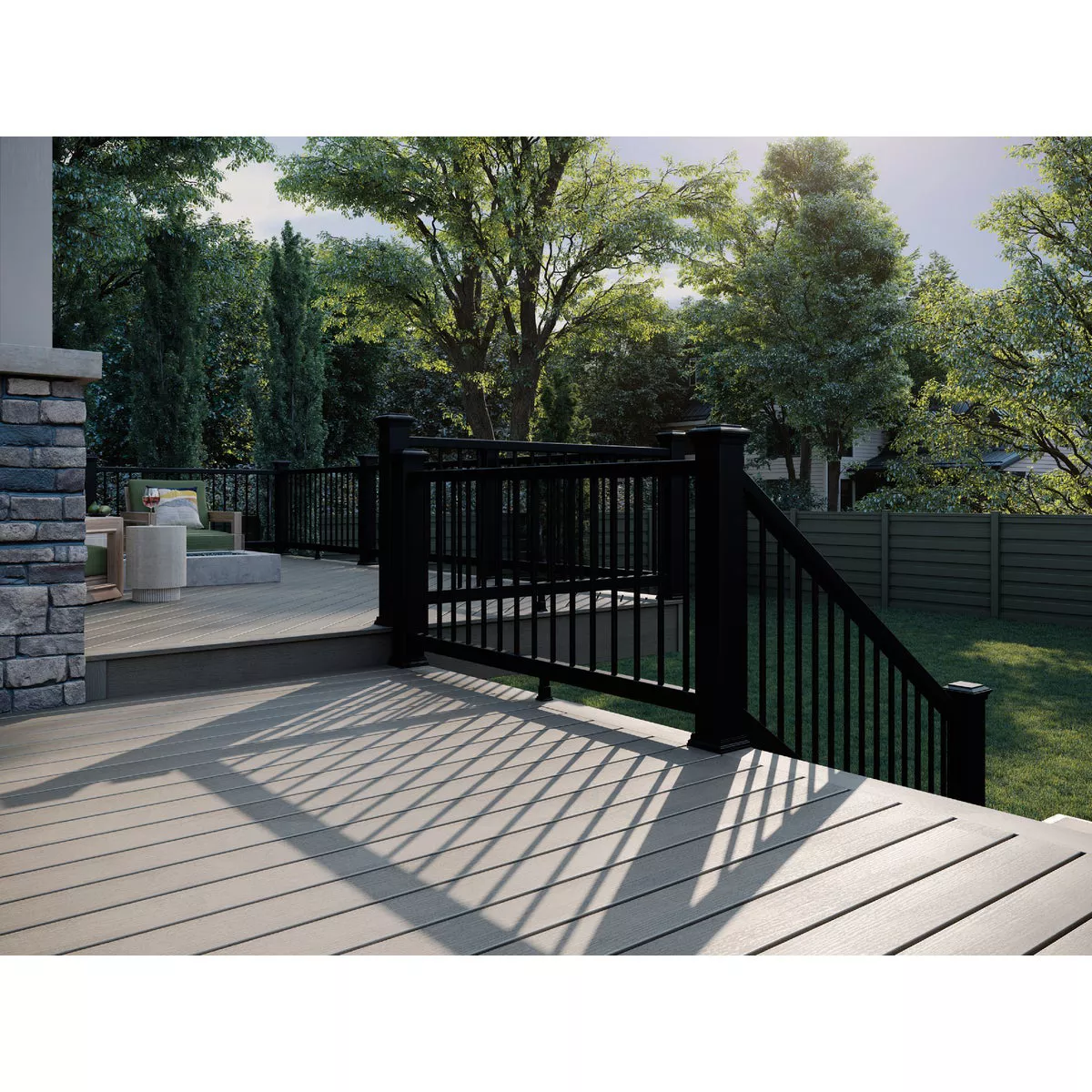 Trex 1 In. x 6 In. x 20 Ft. Tide Pool Enhance Basics Composite Grooved Edge Decking Board - photo 3