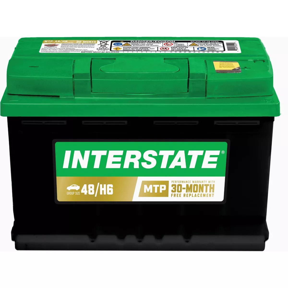 Interstate Batteries 12V 730CCA 115RC 910CA Automotive Battery, Top Post-
