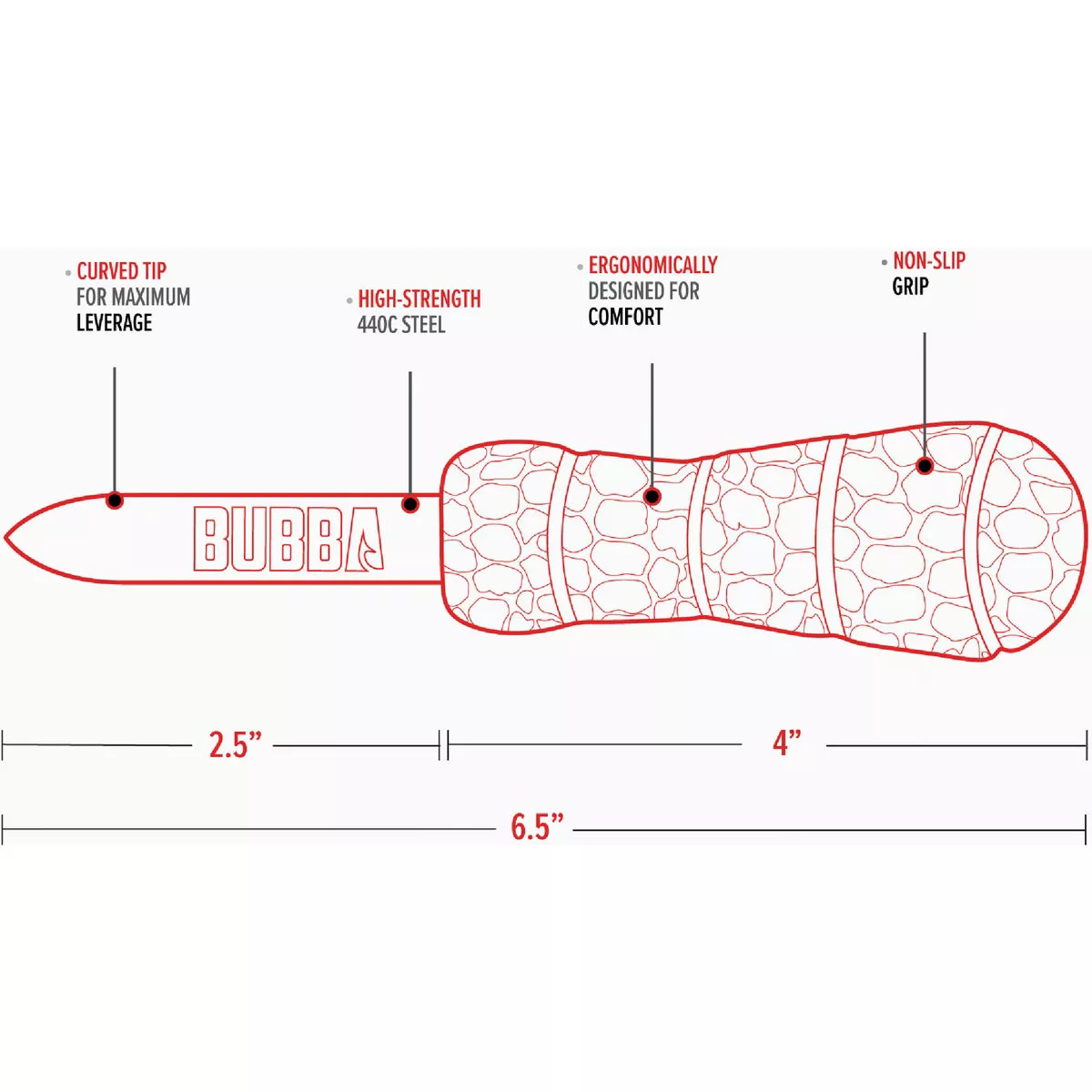 Bubba 2.5 In. Paddoc Shucking Knife- - photo 3