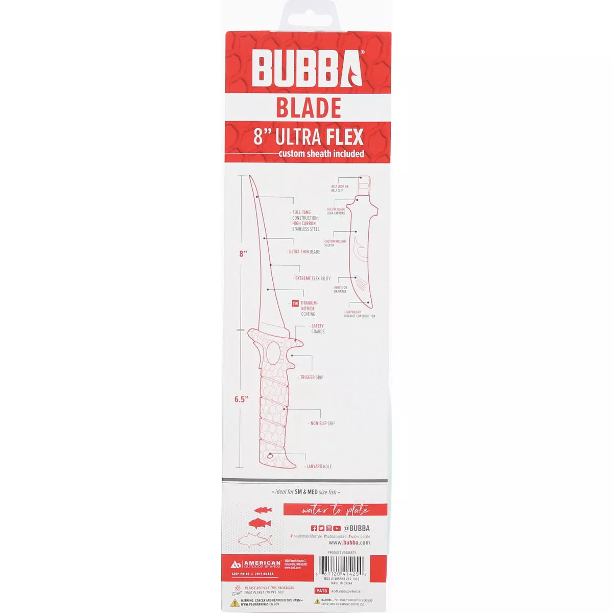 Bubba 8 In. Ultra Flex Fillet Knife with Sheath- - photo 3