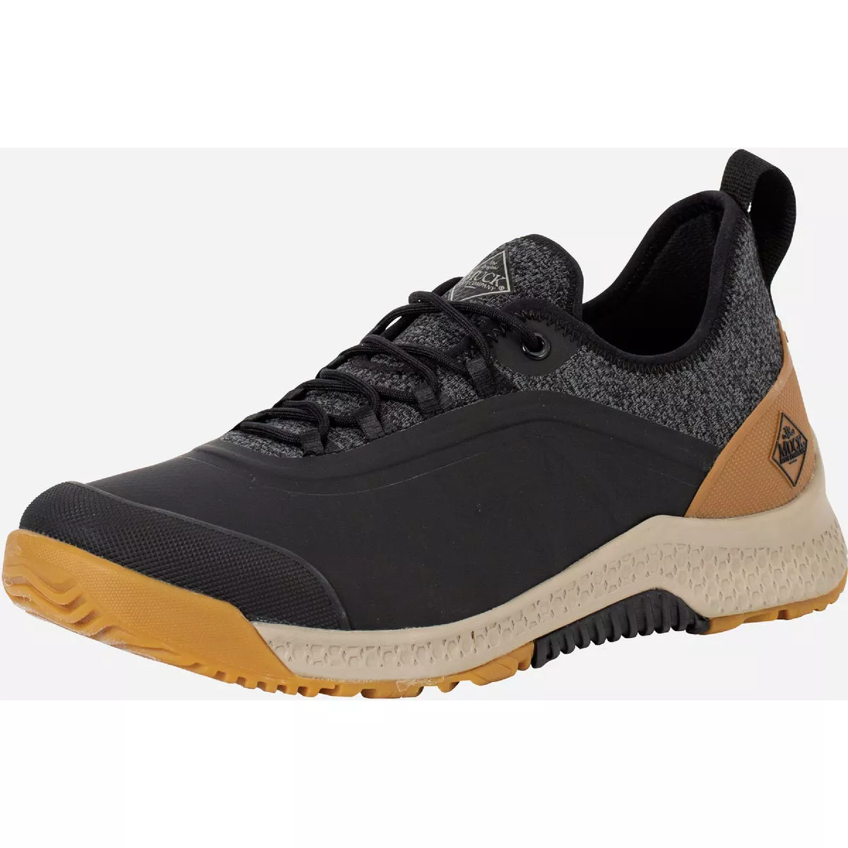 MUCK Outscape Men's Black/Tan Lace Up Shoe, Size 9