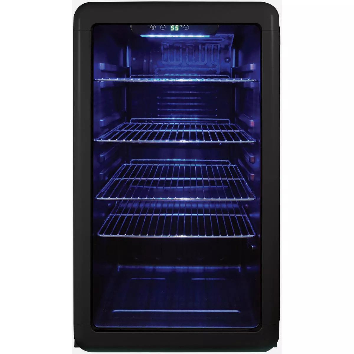 Magic Chef 3.4 Cu. Ft. Black Retro Beverage Cooler