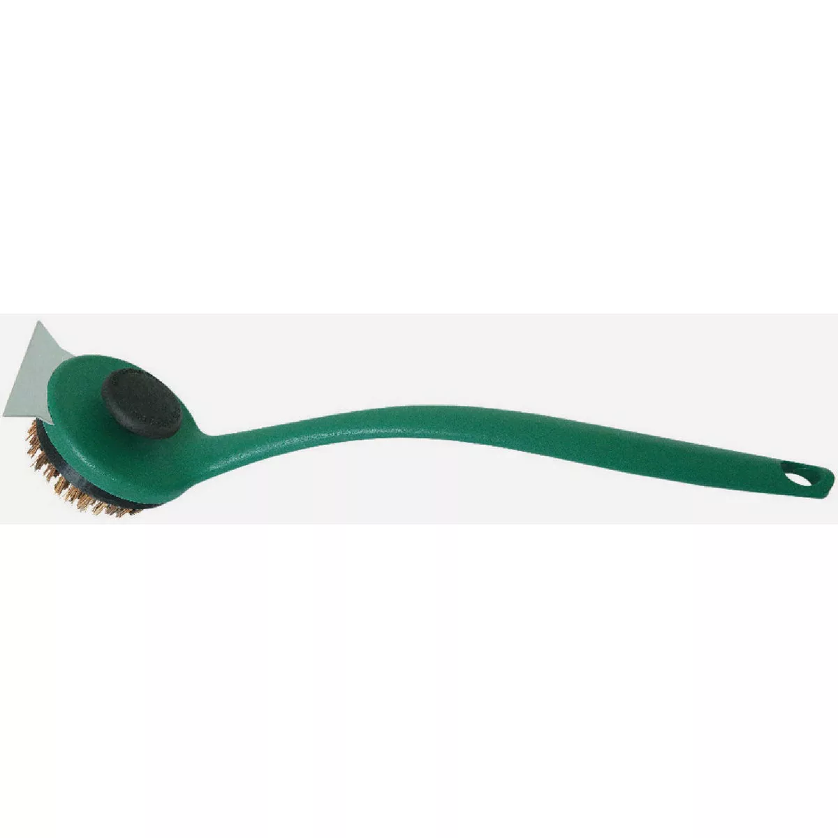 Big Green Egg SpeediClean Palmyra Bristle Long-Handle Grid Scrubber