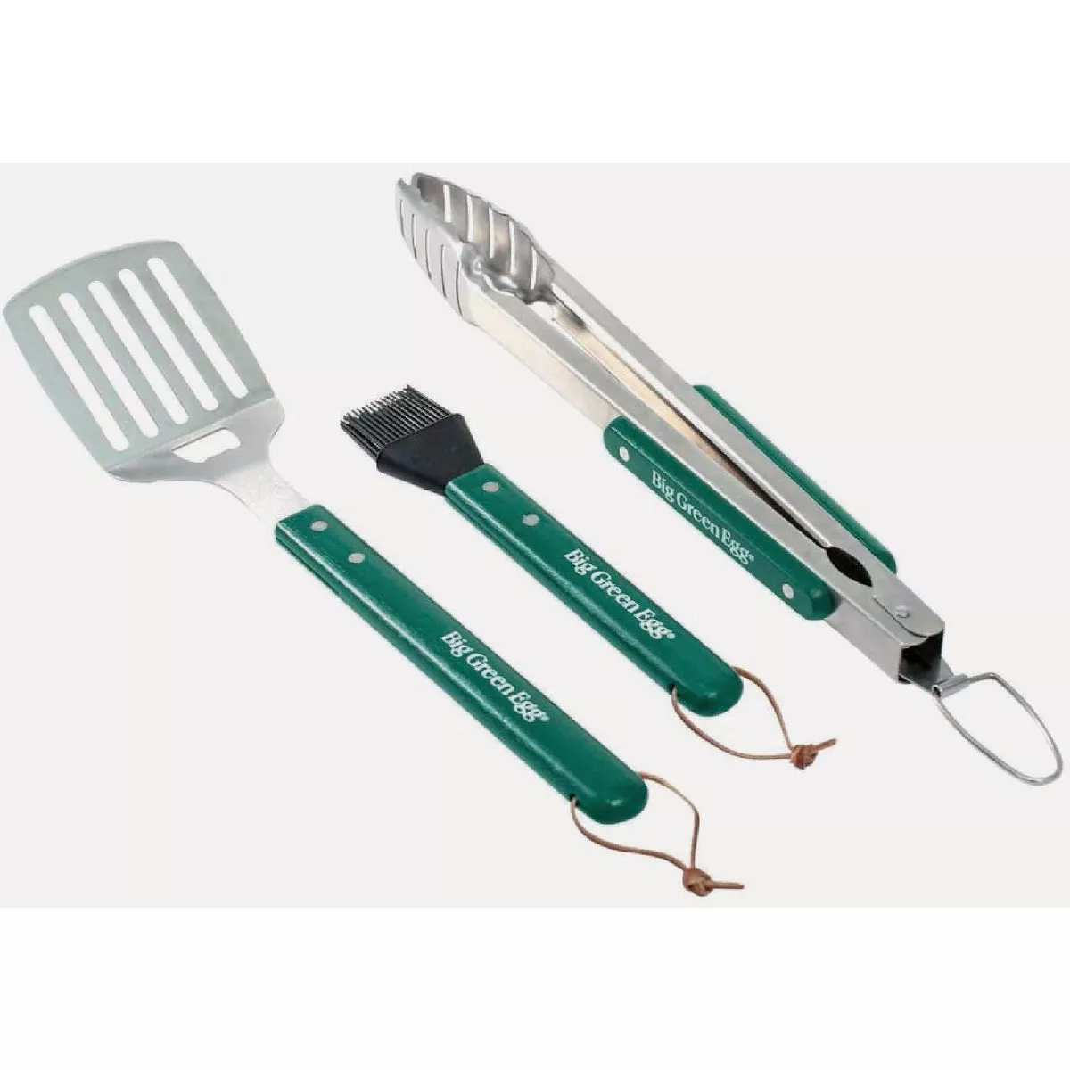 Big Green Egg Wood Handle BBQ Tool Set