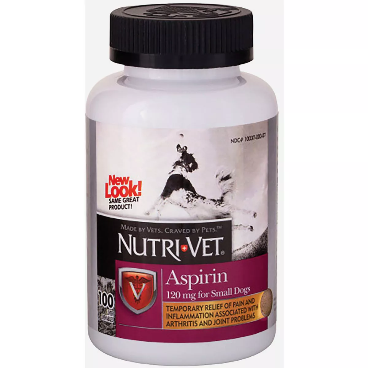 Nutri-Vet 100 Count Chewable K9 Aspirin Liver For Small Dogs