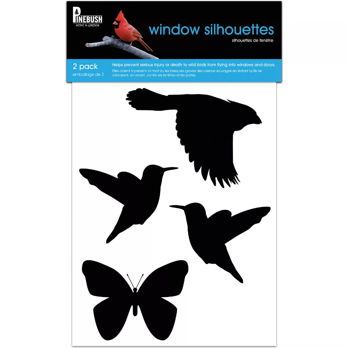 Pinebush Bird Window Silhouettes