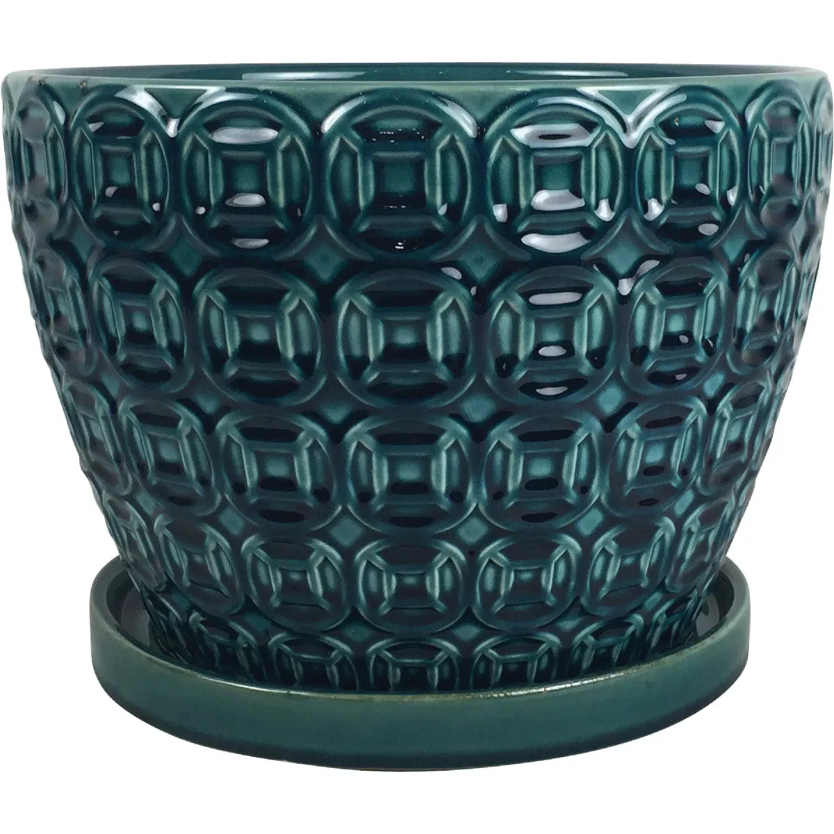 ATT Southern Mayer 12 In. Ceramic Seafoam Planter