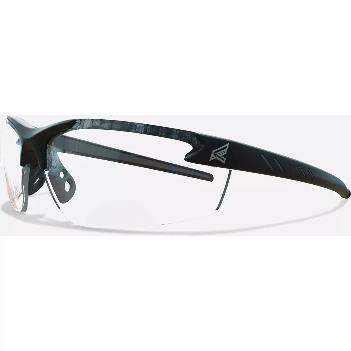 Edge Eyewear Zorge G2 Black Frame Safety Glasses with Clear 1.5 Progressive Magnification Lenses