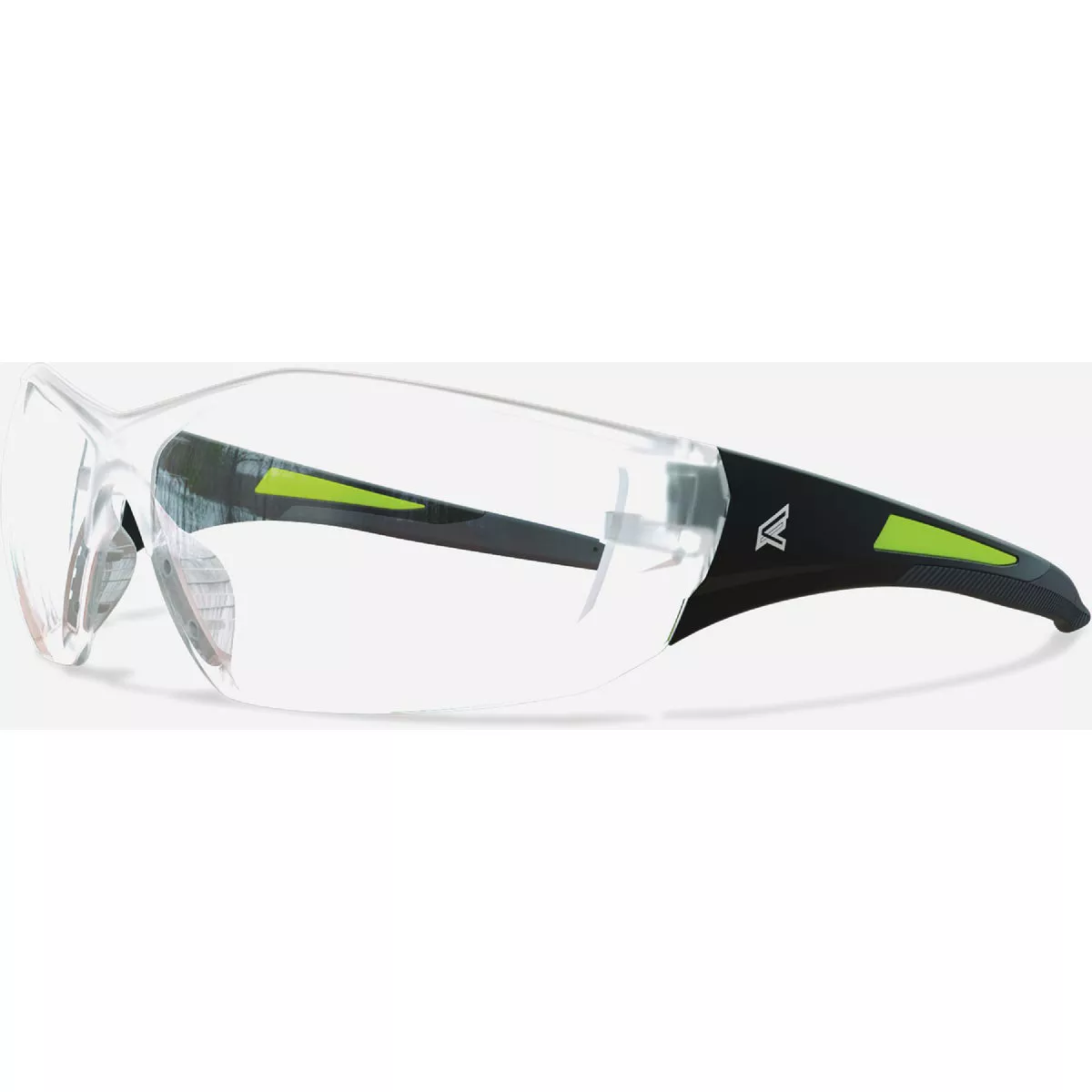 Edge Eyewear Delano G2 Black Frame Safety Glasses with Clear Lenses