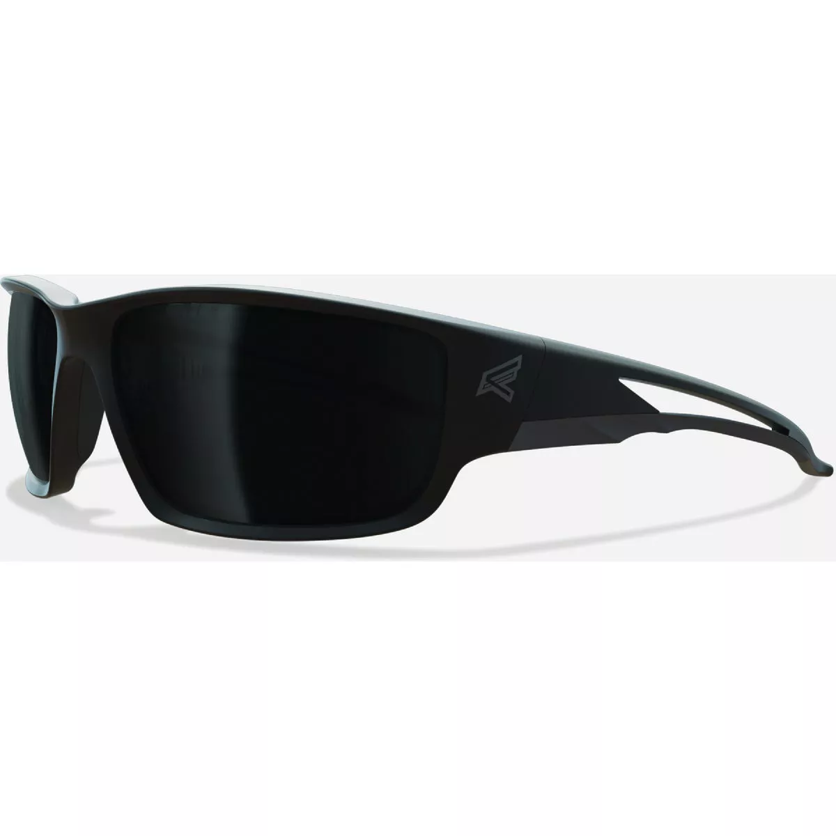 Edge Eyewear Kazbek Torque Matte Black Frame Safety Glasses with Smoke Lenses
