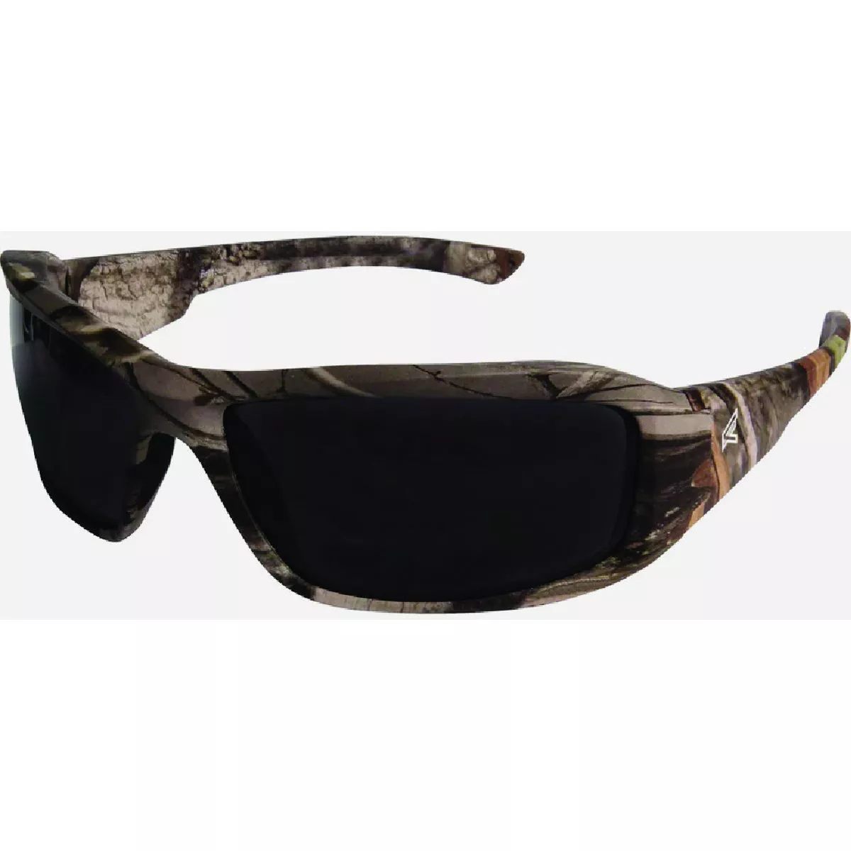 Edge Eyewear Brazeau Forest Camo Frame Safety Glasses with Polarized Smoke Lenses
