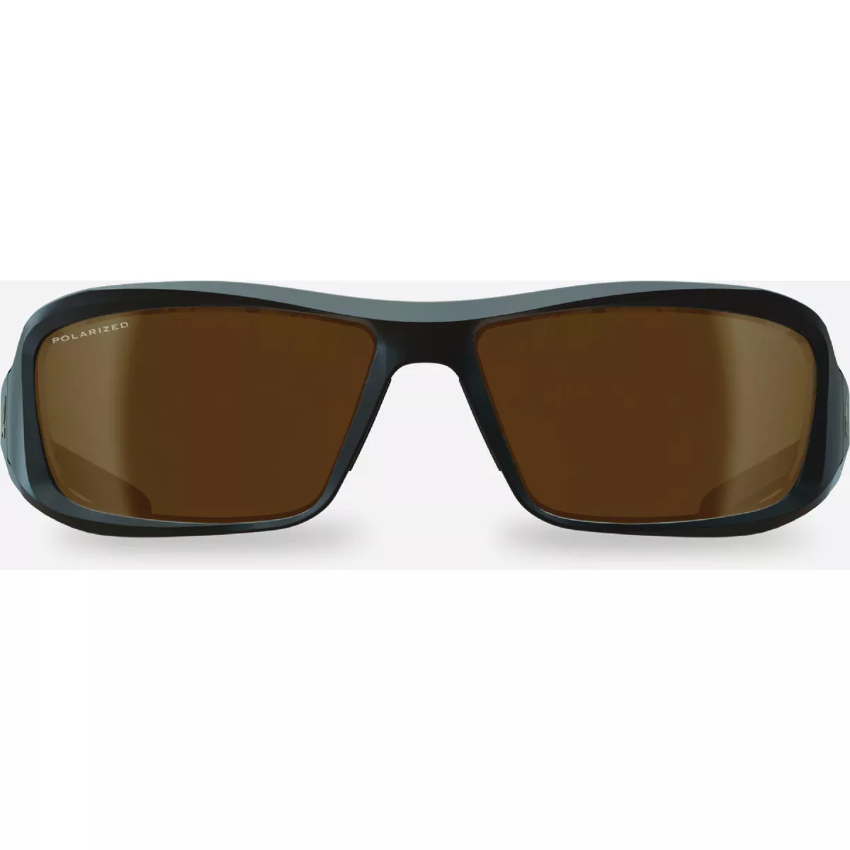 Edge Eyewear Brazeau Torque Matte Black Frame with Red E logo Safety Glasses with Copper Lenses