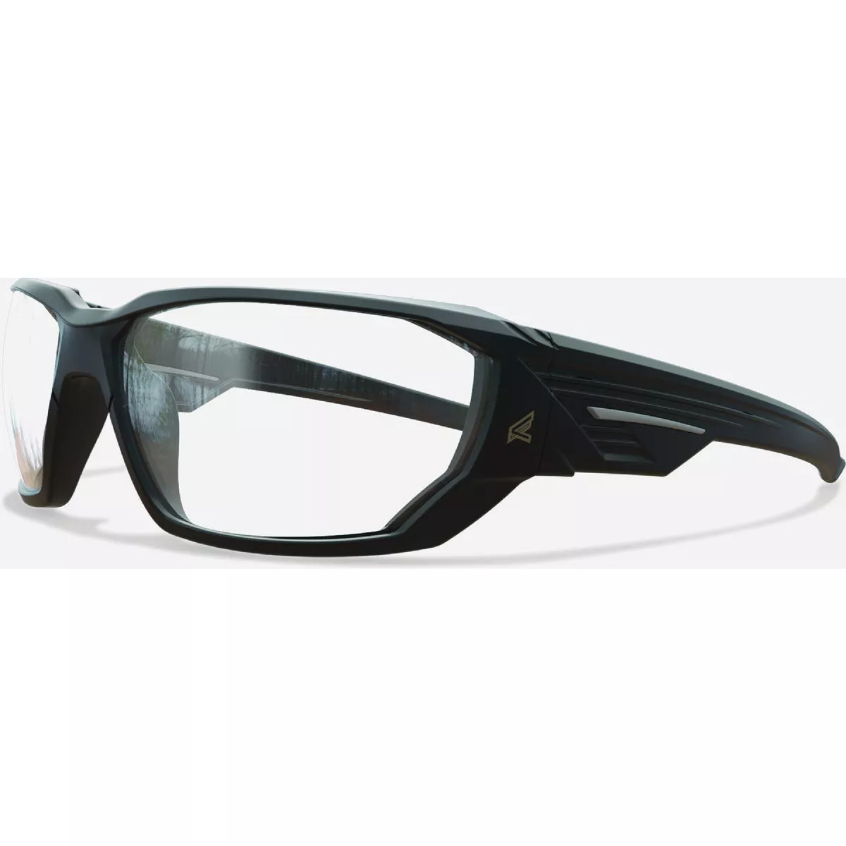 Edge Eyewear Dawson Matte Black Frame Safety Glasses with Clear Vapor Shield Lenses