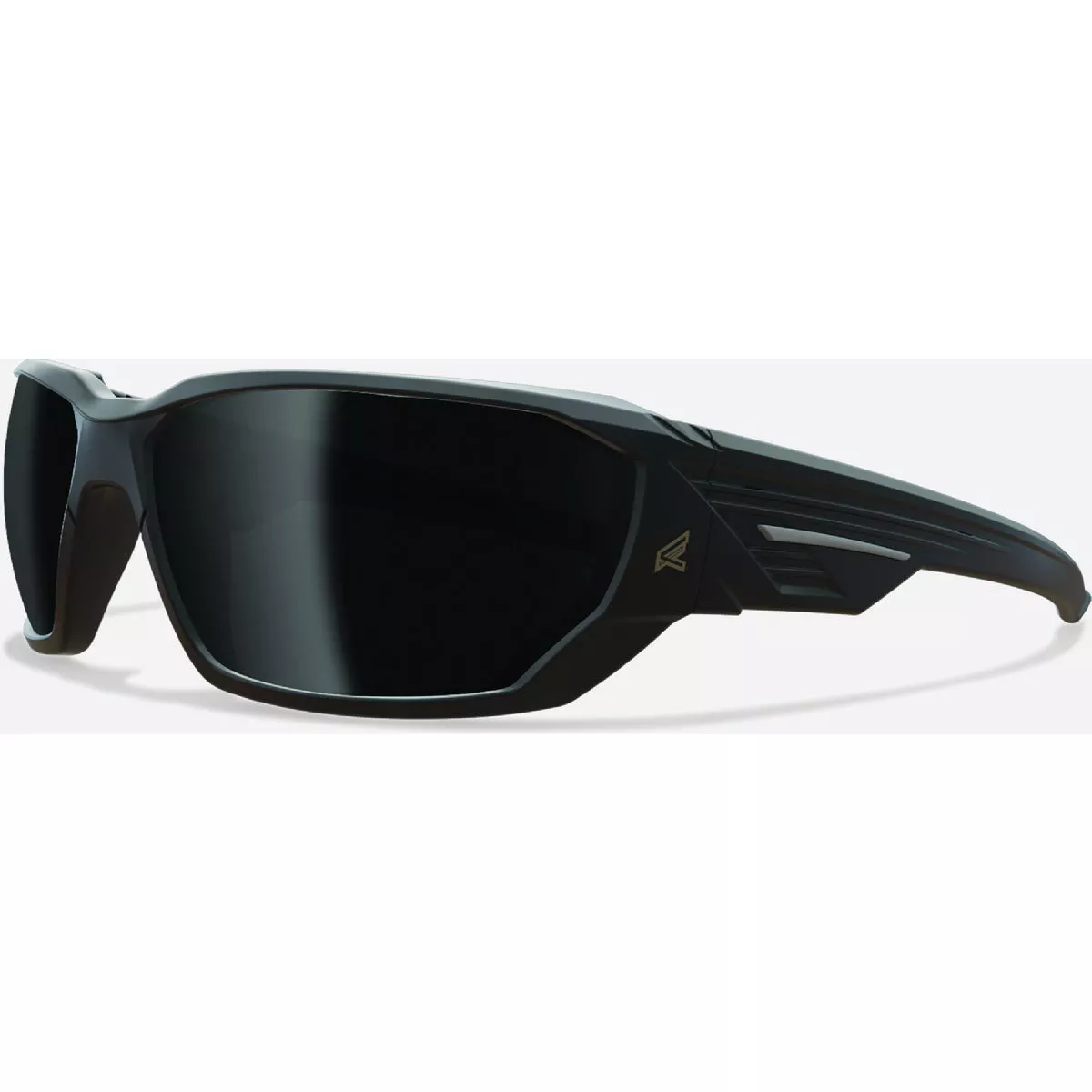 Edge Eyewear Dawson Black Frame Safety Glasses with Polarized Smoke Lenses