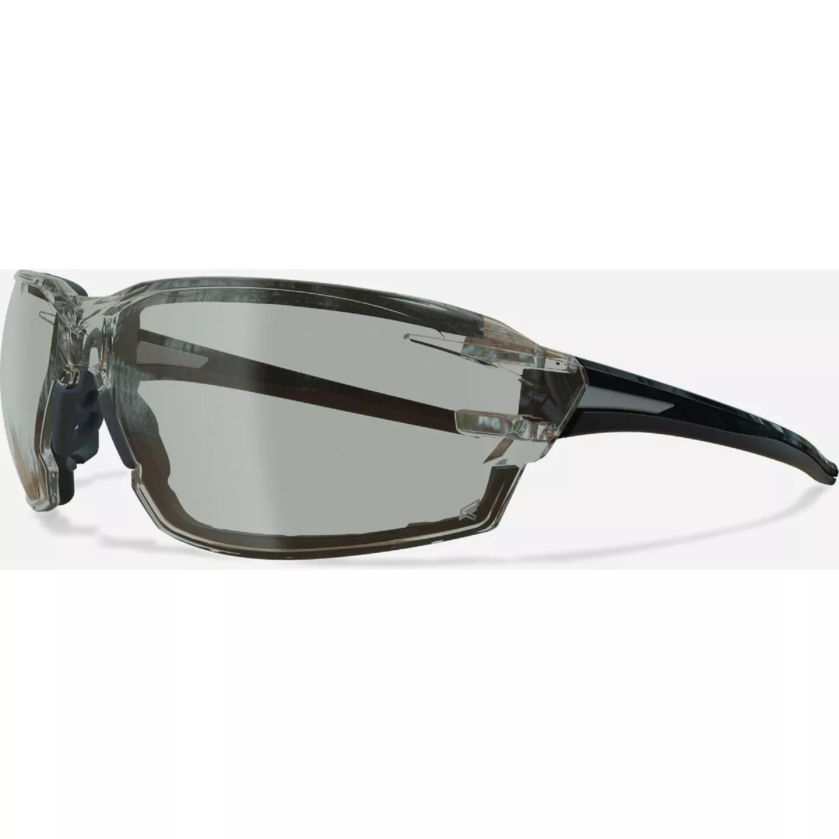 Edge Eyewear Nevosa Black Frame with Gasket Safety Glasses with Vapor Shield Clear Anti-Reflective Lens