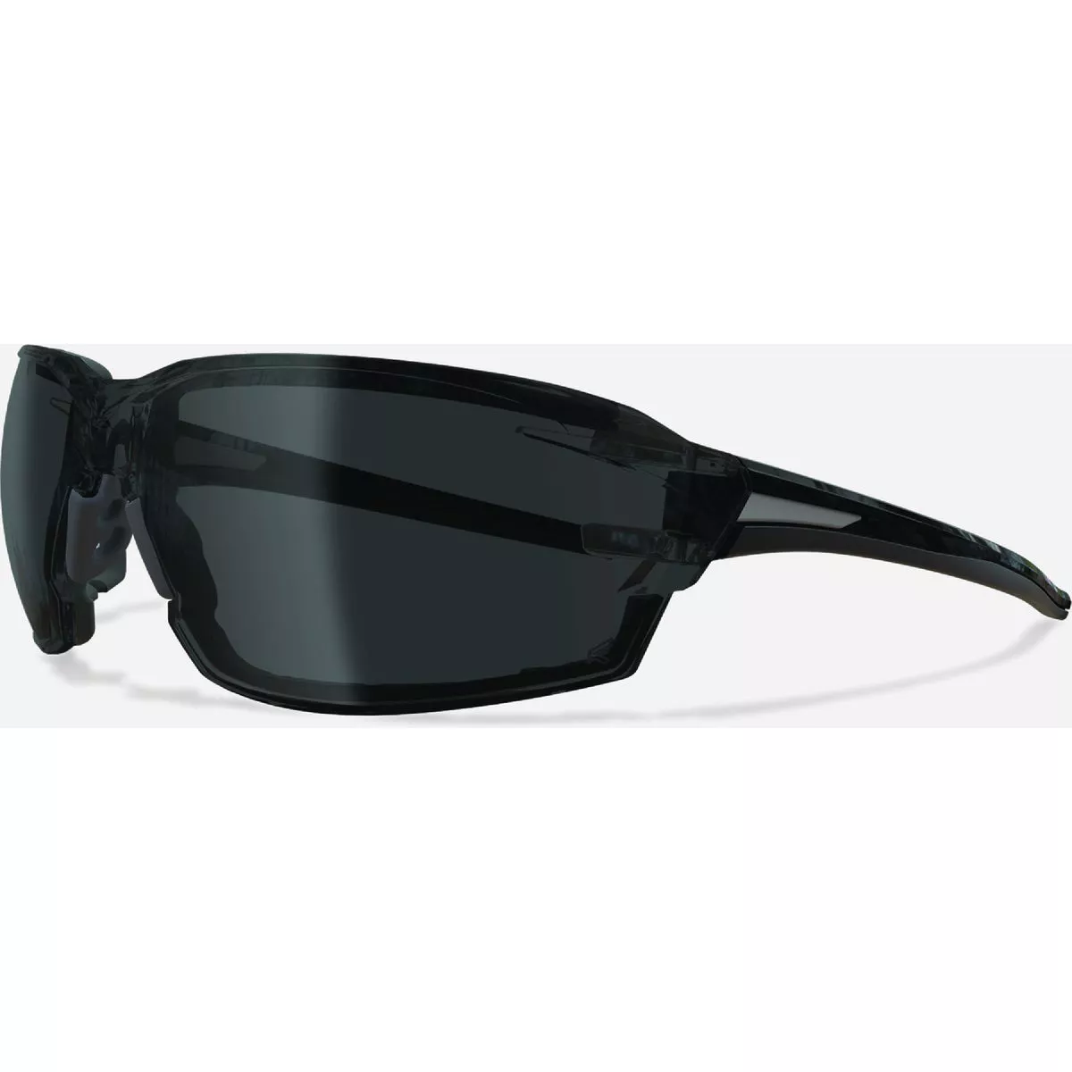Edge Eyewear Nevosa Black Frame with Gasket Safety Glasses with Vapor Shield Smoke Lens