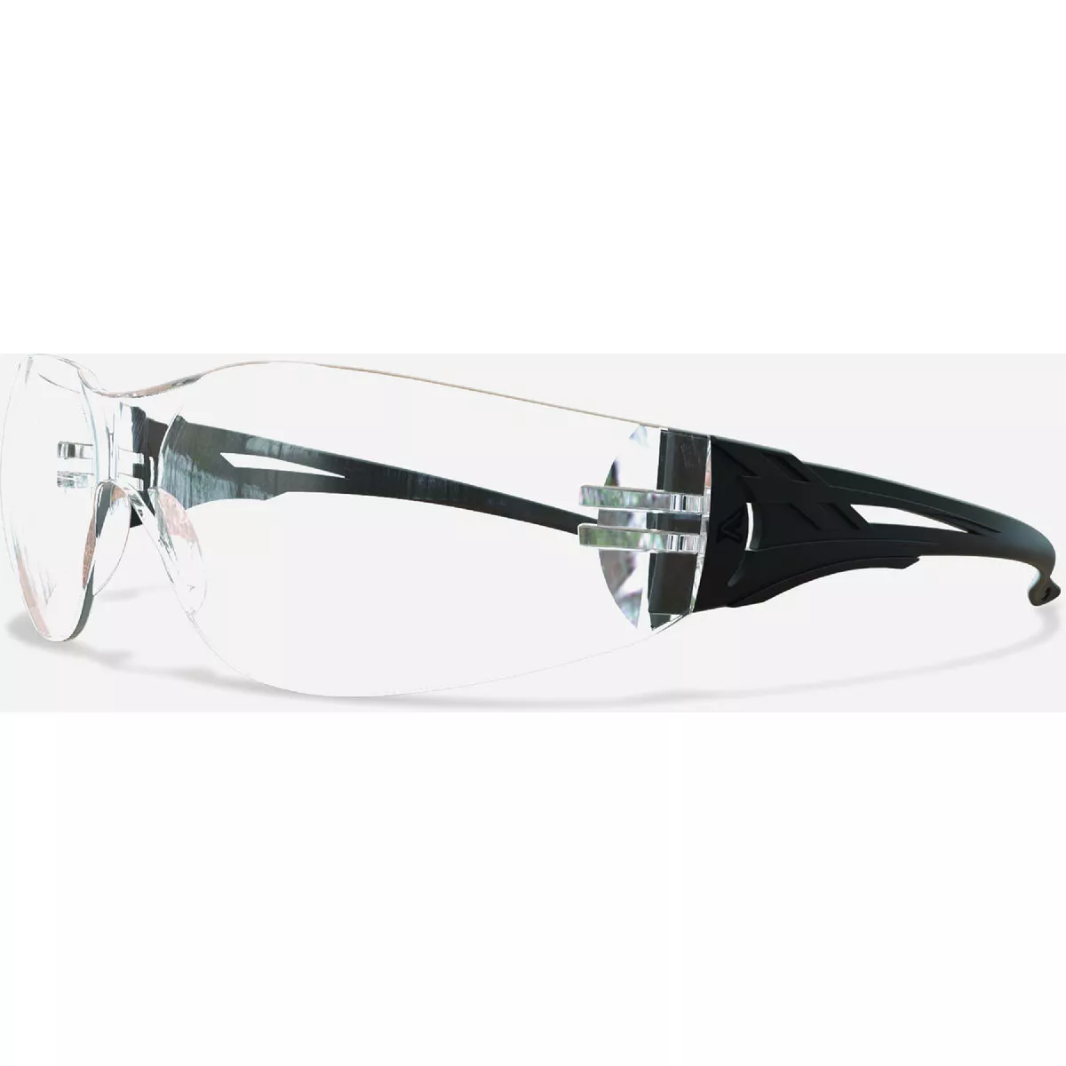 Edge Eyewear Viso Black Frame Safety Glasses with Clear Lens