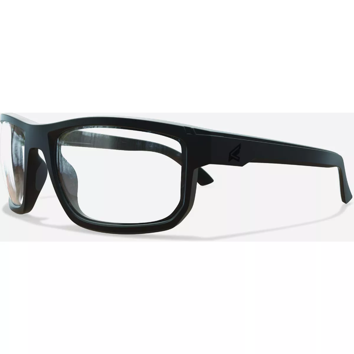 Edge Eyewear Defiance Black Frame/Clear Vapor Shield Lenses