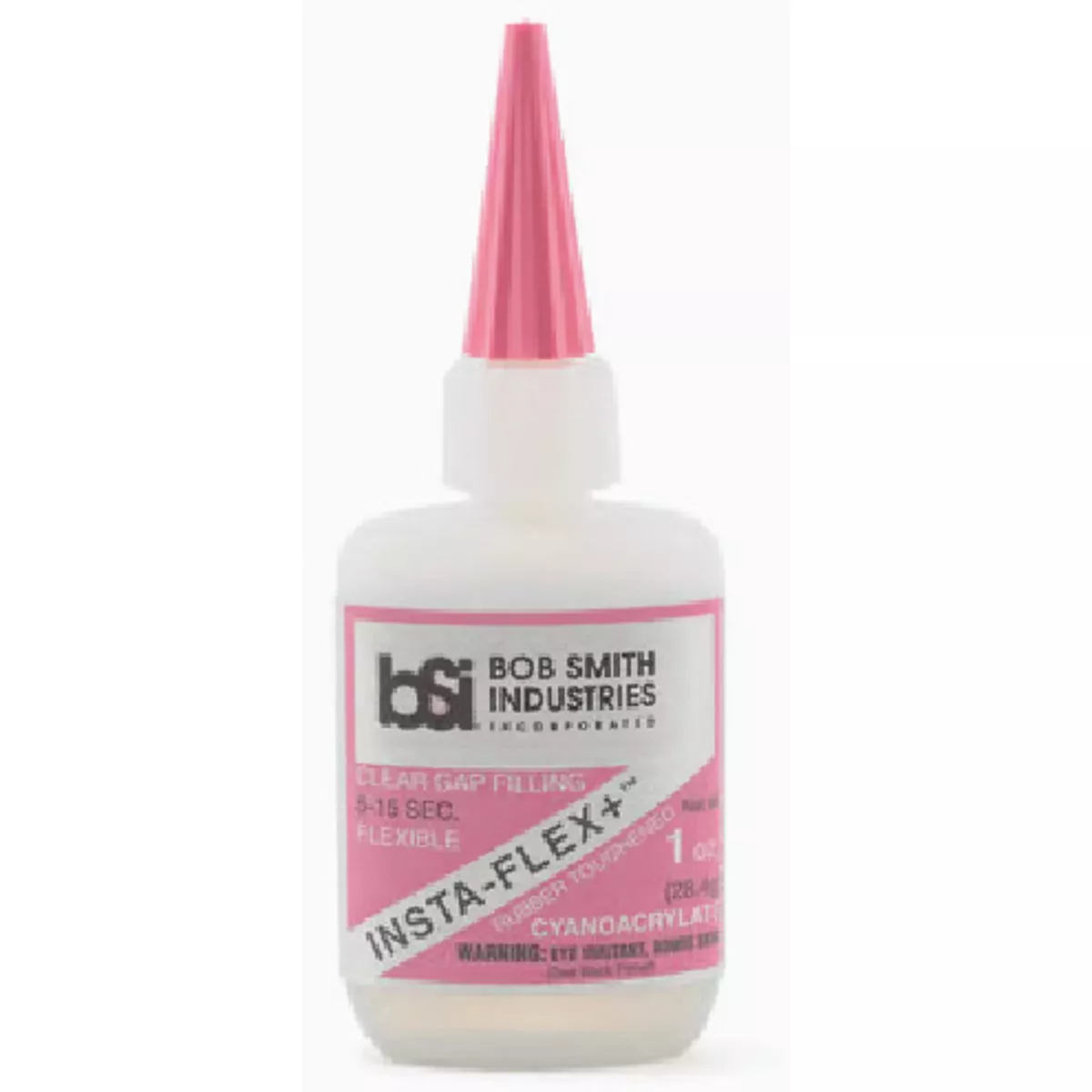 Bob Smith Industries 1 Oz. INSTA-FLEX+ Clear Rubber Toughened CA Glue