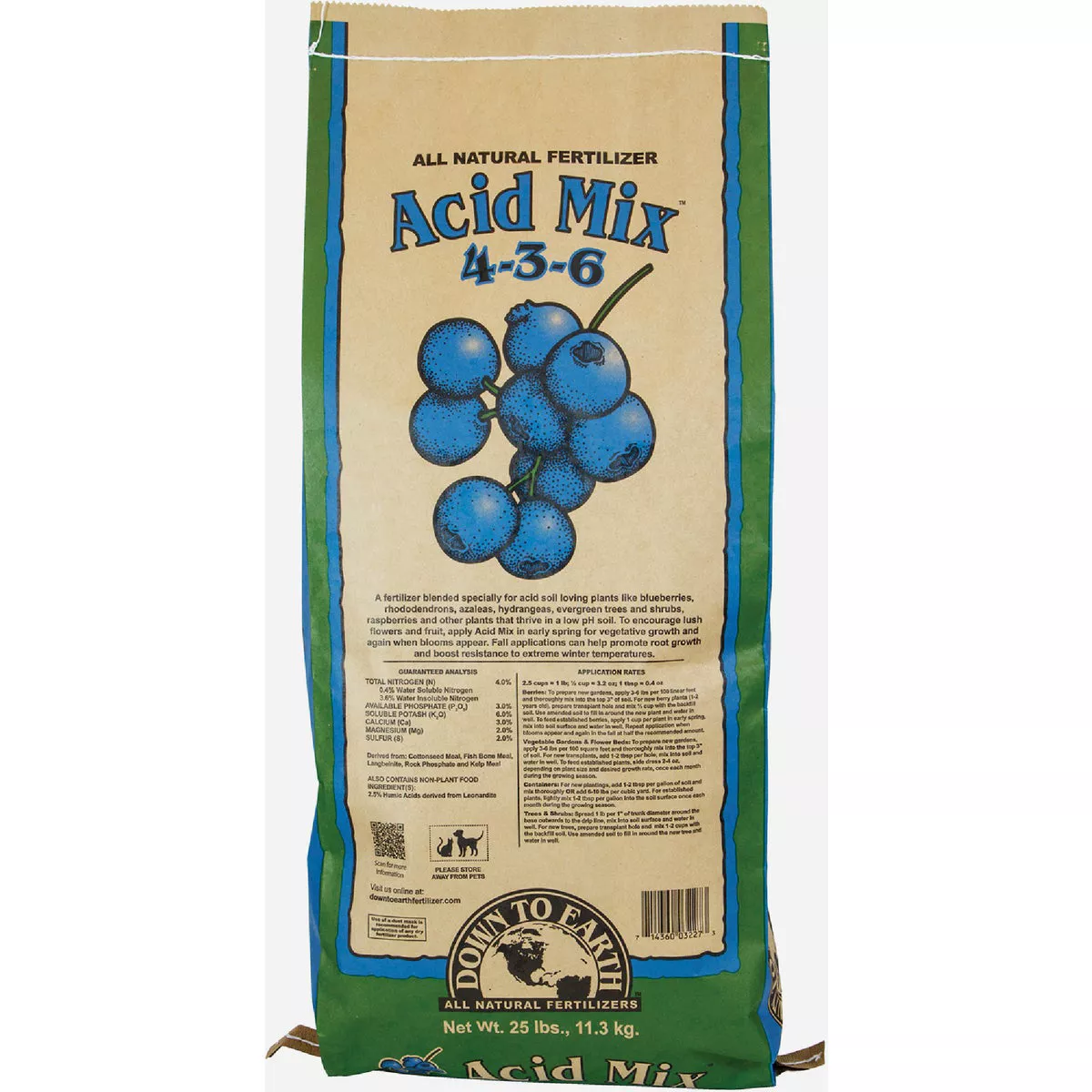 Down To Earth 25 Lb. 4-3-6 Acid Mix