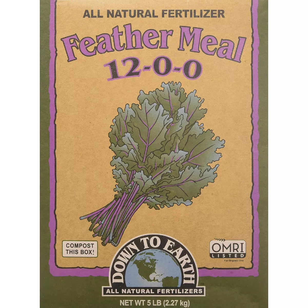 Down To Earth 5 Lb. 12-0-0 Feather Meal