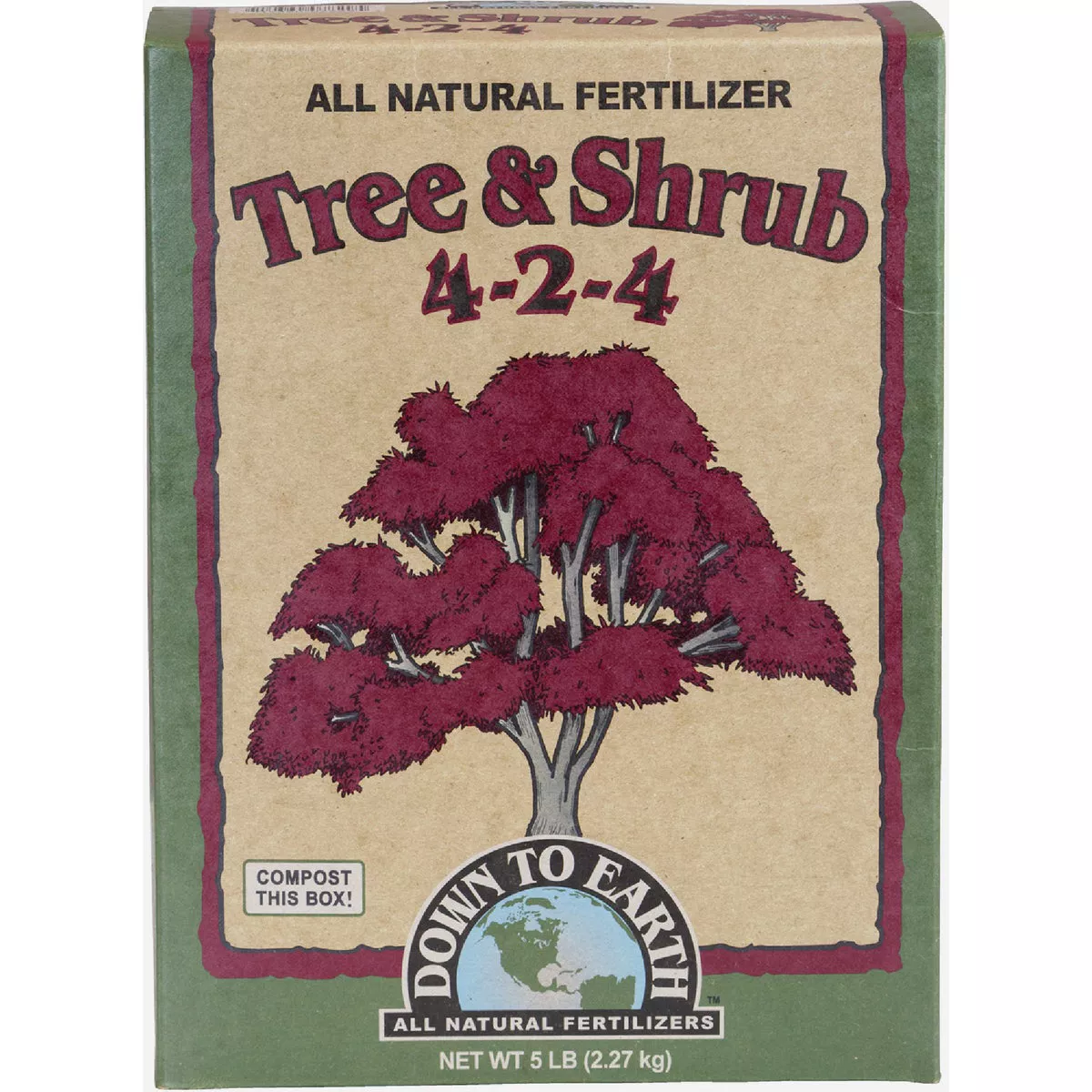 Down To Earth 5 Lb. 4-2-4 Tree & Shrub Fertilizer