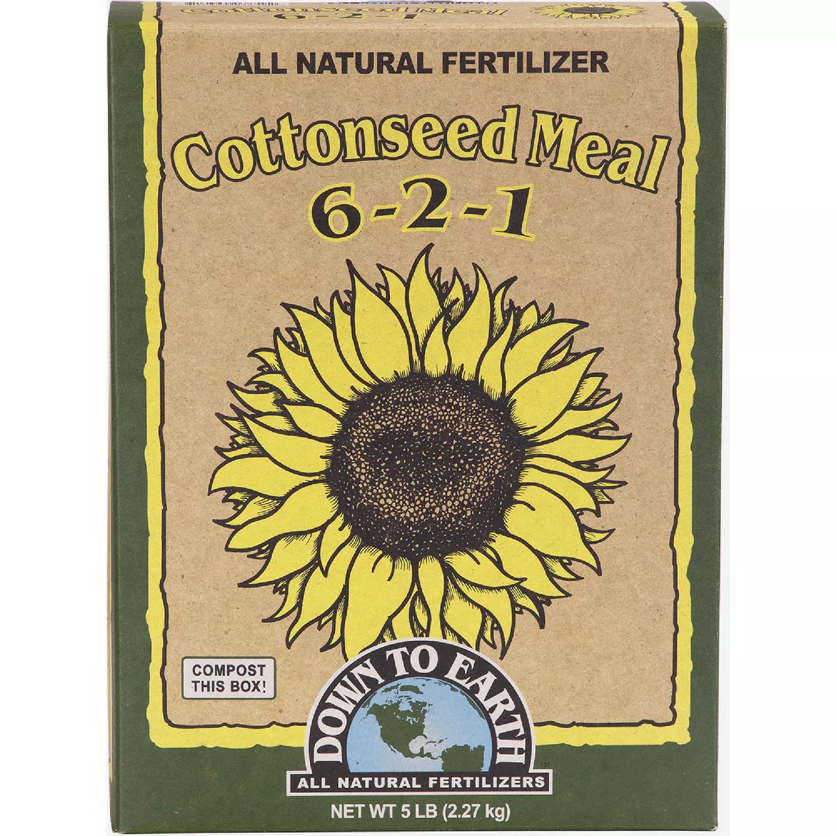 Down To Earth 5 Lb. 6-2-1 Cottonseed Meal