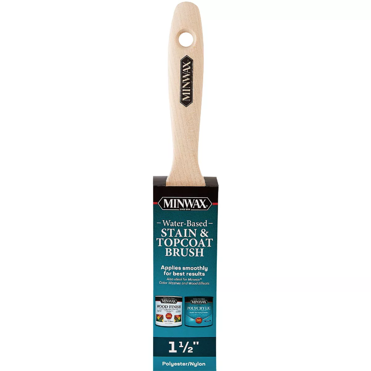 Minwax 1-1/2 In. Water-Based Stain & Topcoat Brush