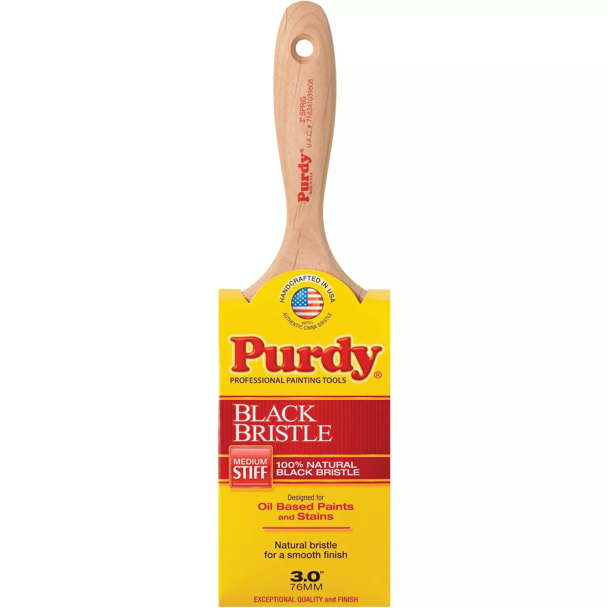 Purdy Black Bristle Sprig Paint Brush, 3 in.