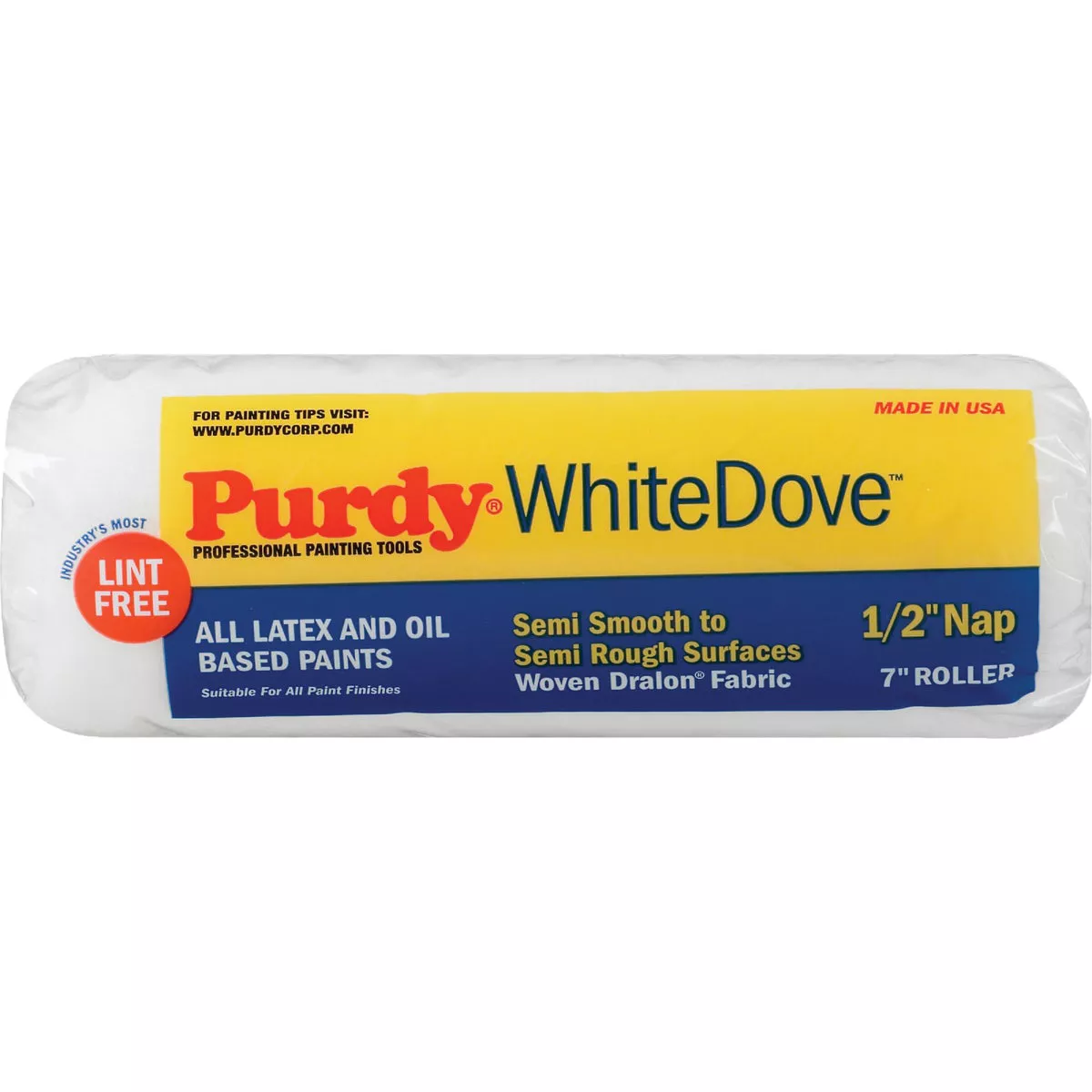 Purdy White Dove Roller Cover, 7 x 1/2 in.