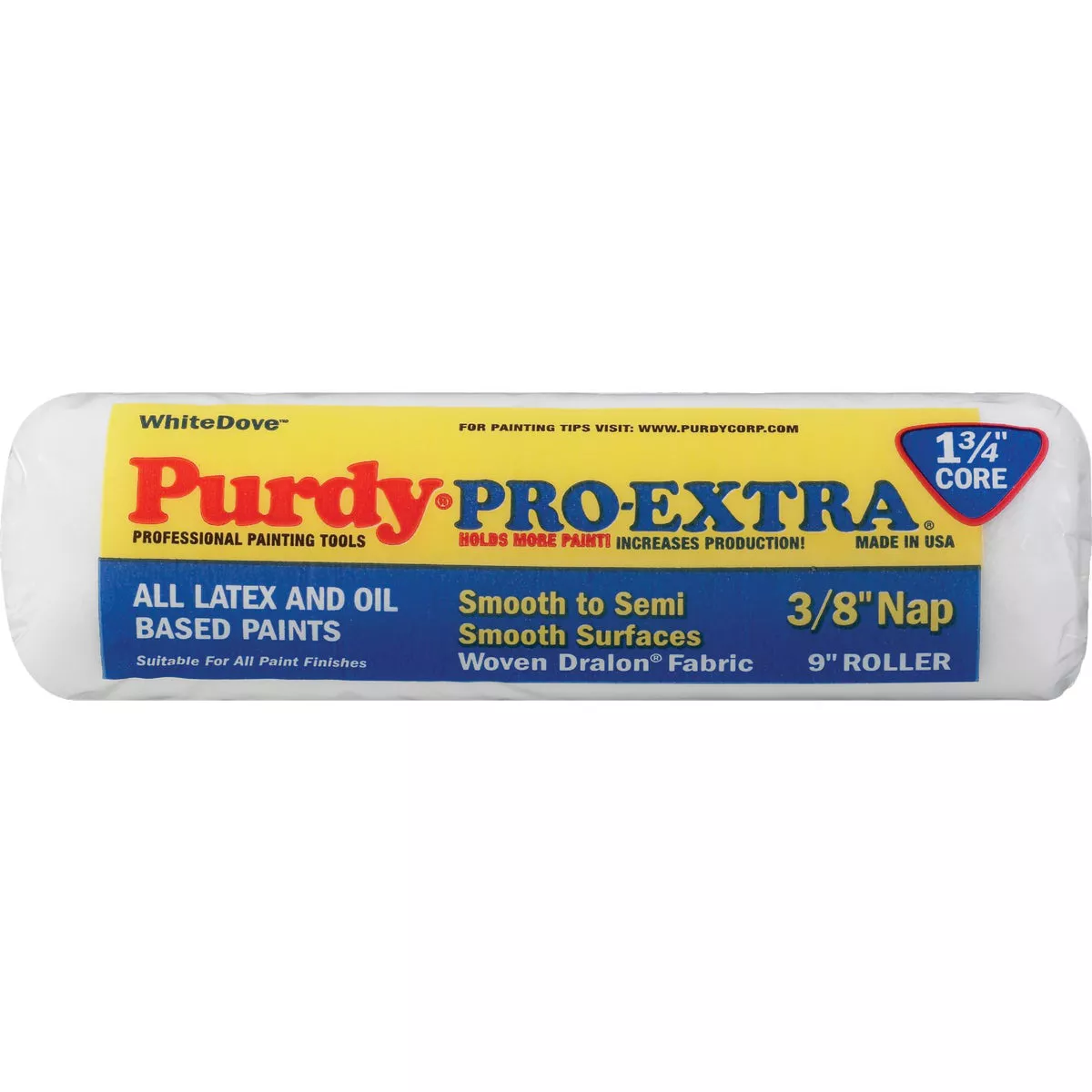 Purdy White Dove Pro-Extra Roller Cover, 9 In. x 3/8 In.