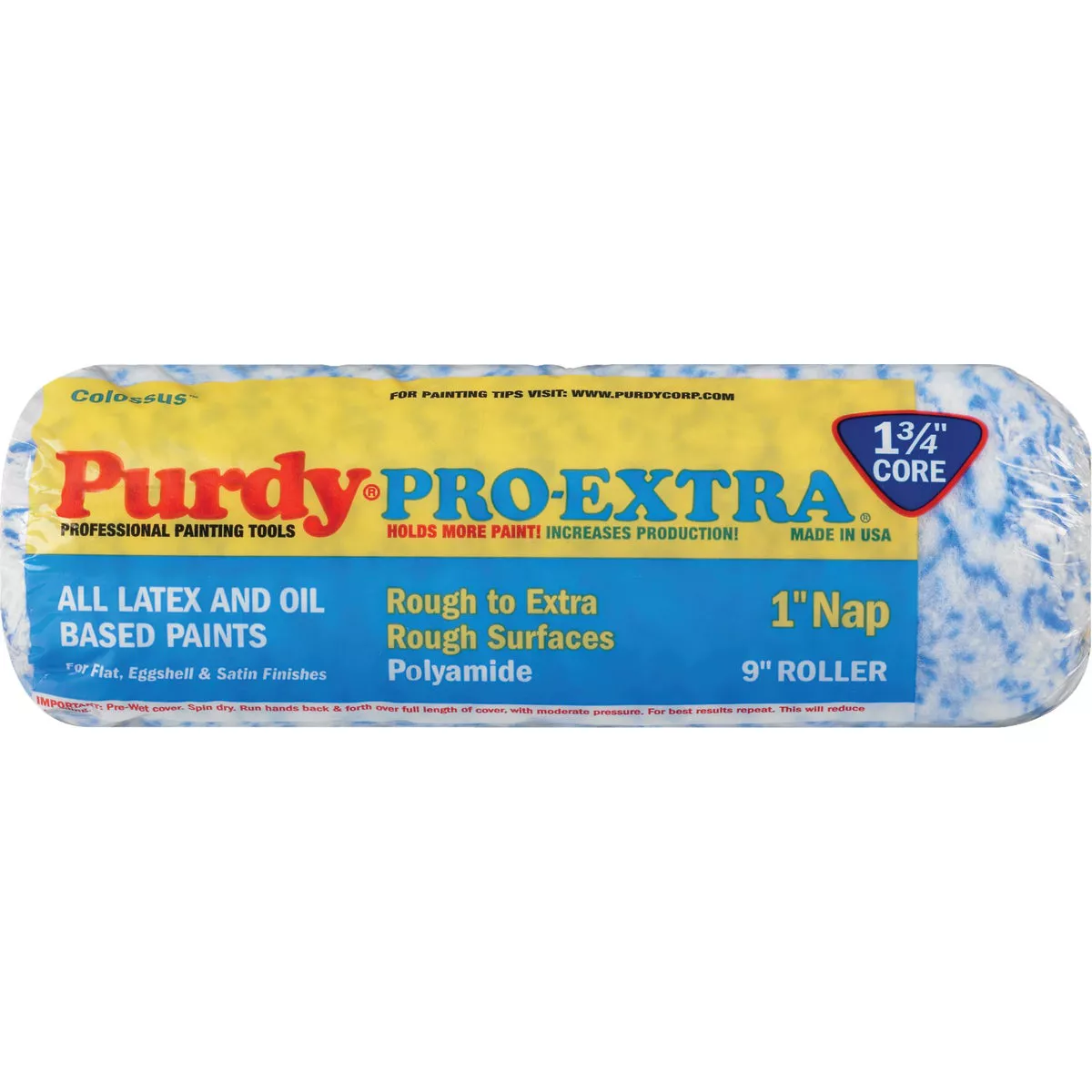 Purdy Colossus Pro-Extra Roller Cover, 9 x 1 inch