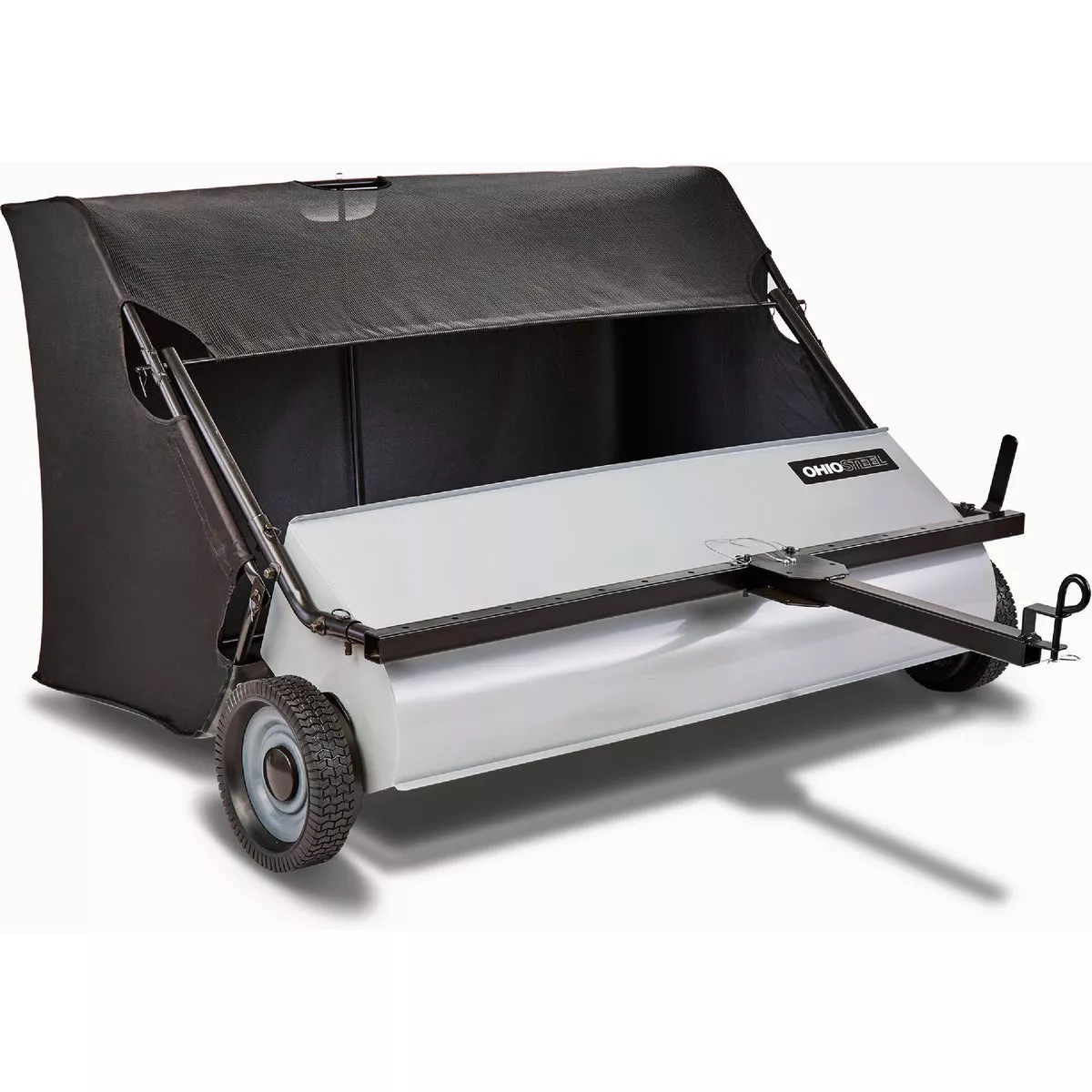 Ohio Steel 50 In. 26 Cu. Ft. Spiral Brush Offset Lawn Sweeper-