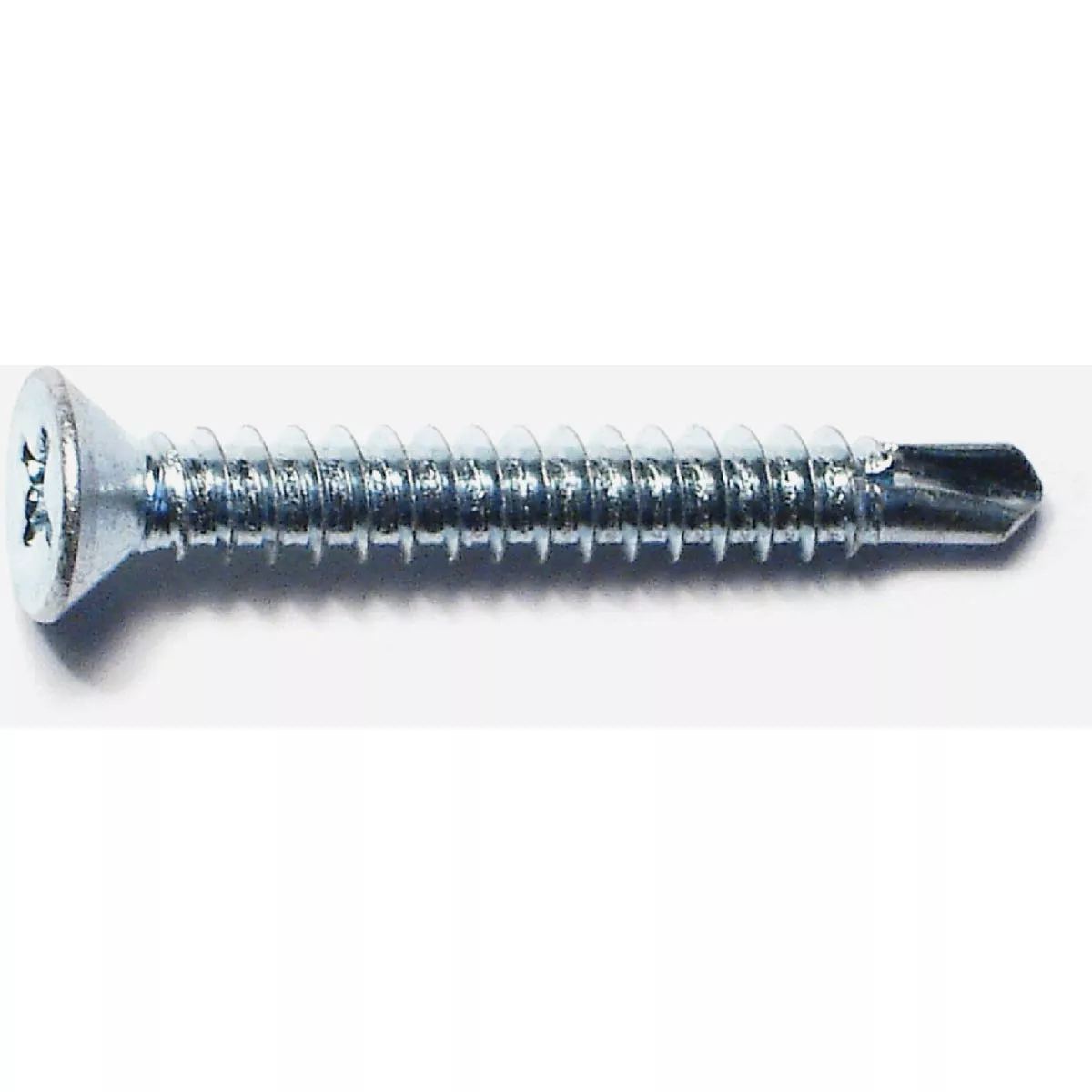 Midwest Fastener #8-18 x 1-1/4 In. Zinc Plated Steel Phillips Flat Head Self-Drilling Screws