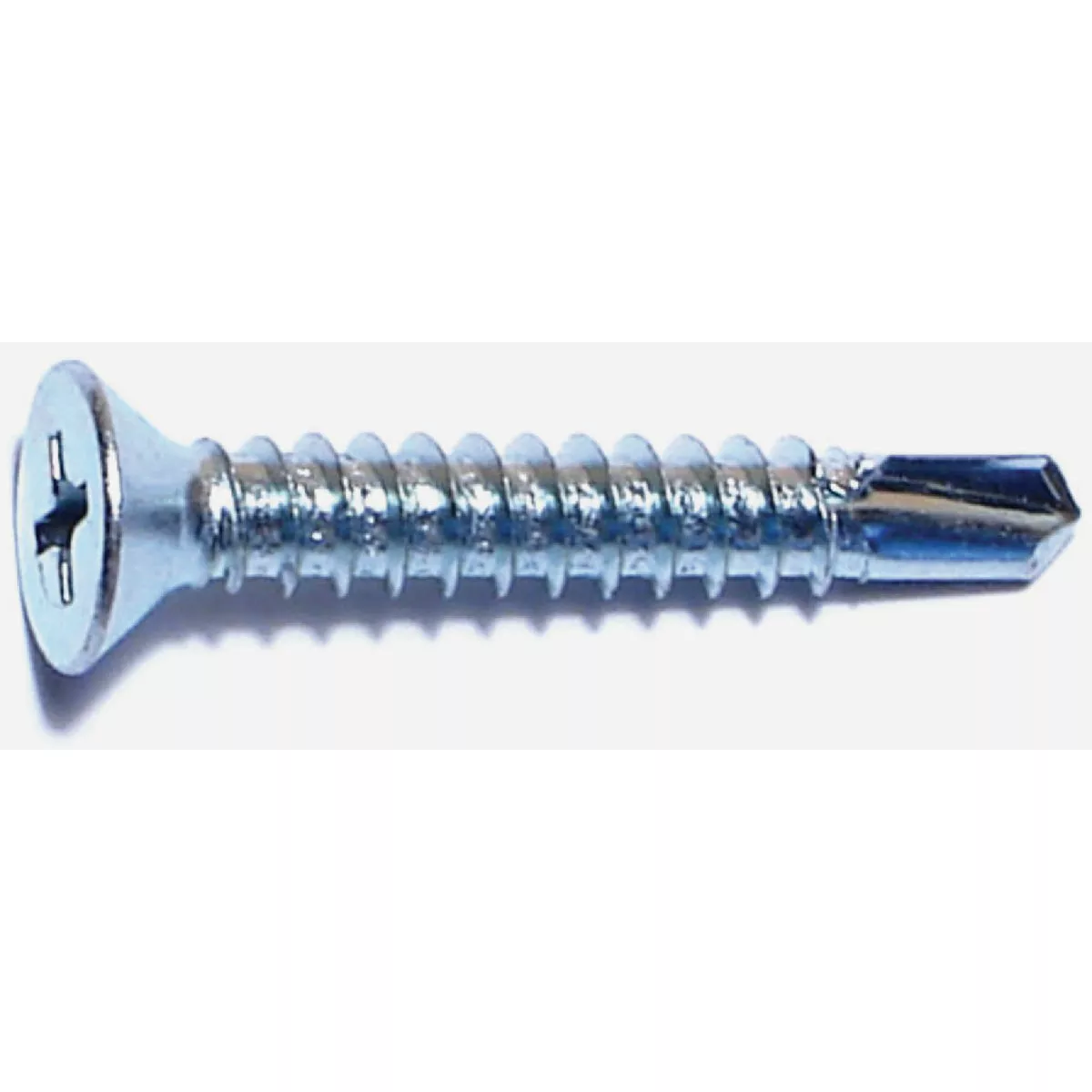 Midwest Fastener #10-16 x 1-1/4 In. Zinc Plated Steel Phillips Flat Head Self-Drilling Screws (30 Ct.)-