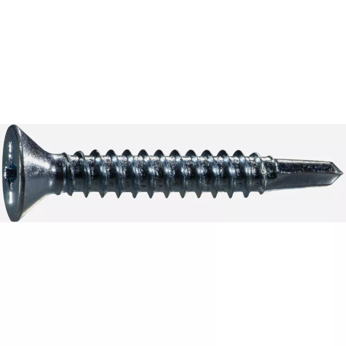 Midwest Fastener #12-14 x 1-1/2 In. Zinc Plated Steel Phillips Flat Head Self-Drilling Screws