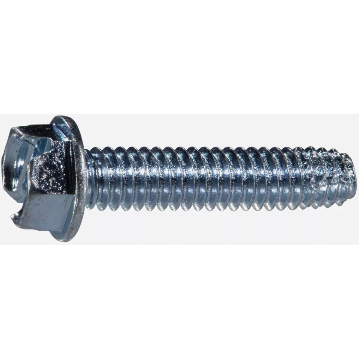 Midwest Fastener #12-24 x 1 In. Zinc Plated Steel Coarse Thread Hex Washer Head Type F Sheet Metal Screws