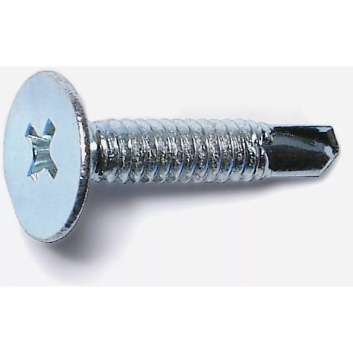 Midwest Fastener #10-24 x 1 In. Zinc Plated Steel Fine Thread Phillips Wafer Head Self-Drilling Screws (12 Ct.)