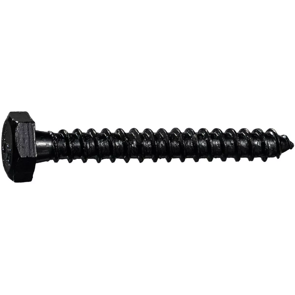 Midwest Fastener 1/4 In. x 2 In. Black E-Coated Grade 2 / A307 Steel Hex Head Lag Screws (8 Ct.)