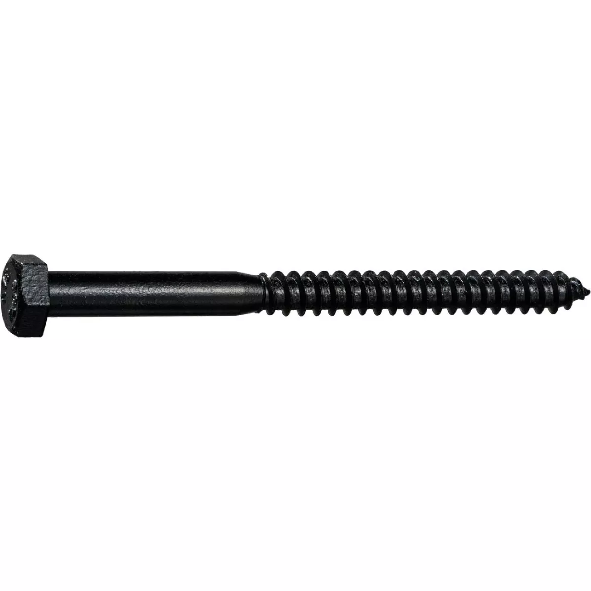 Midwest Fastener 5/16 In. x 4 In. Black E-Coated Grade 2 / A307 Steel Hex Head Lag Screws (3 Ct.)