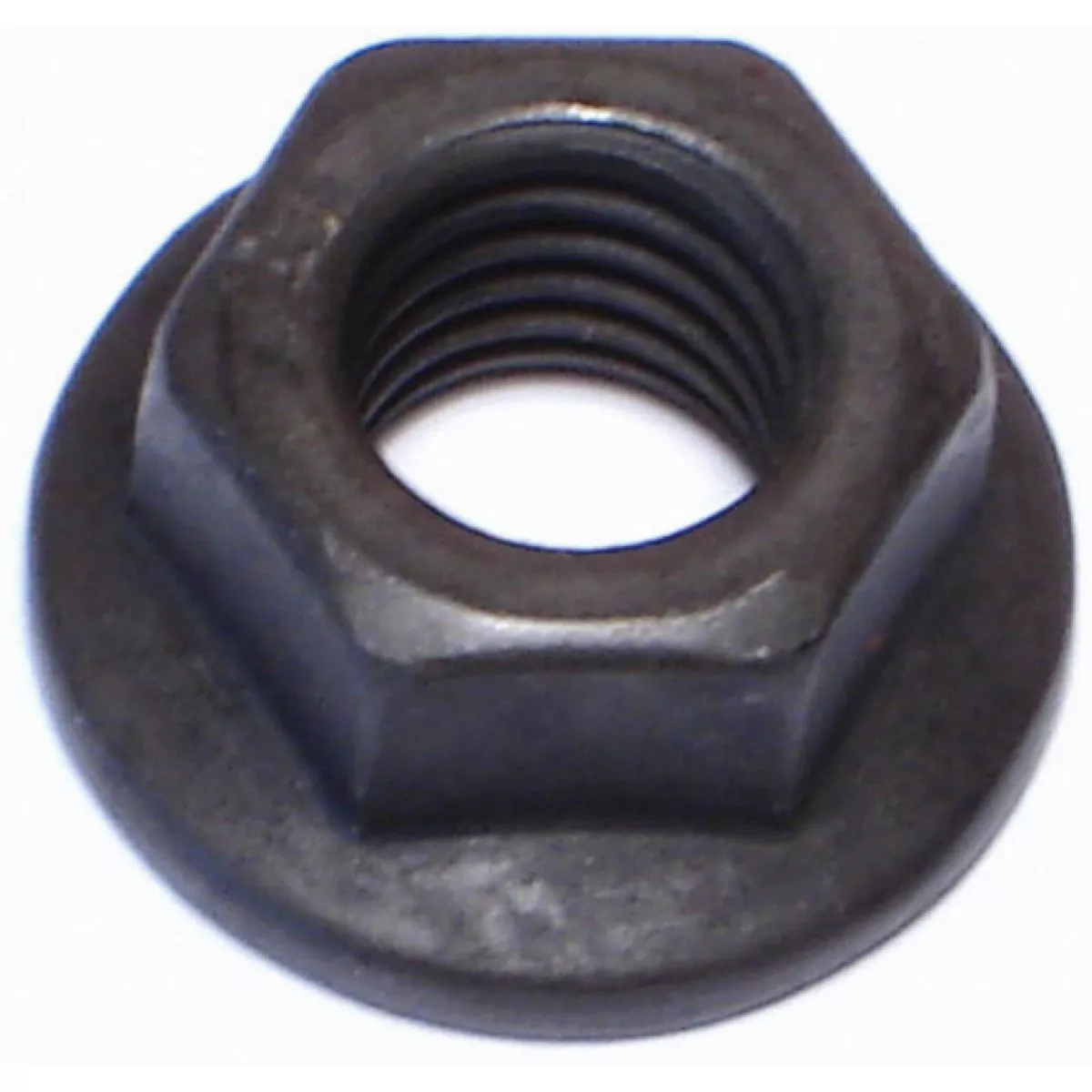 Midwest Fastener 10mm-1.5 Black Phosphate Class 10 Steel Coarse Thread Flange Nuts (8 Ct.)-