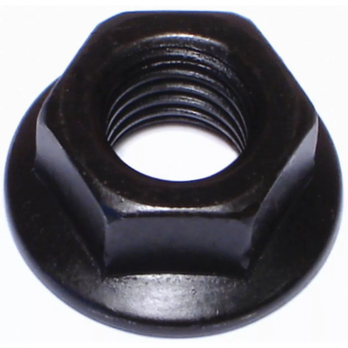 Midwest Fastener 12mm-1.75 Black Phosphate Class 10 Steel Coarse Thread Flange Nuts (6 Ct.)
