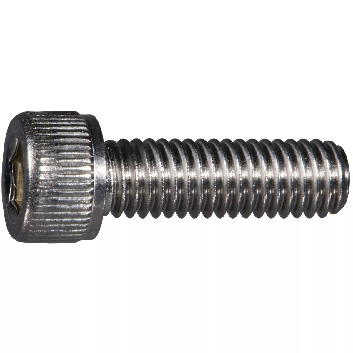 Midwest Fastener #10-32 x5/8 In. Stainless Steel Fine Thread Knurled Head Hex Socket Cap Screw