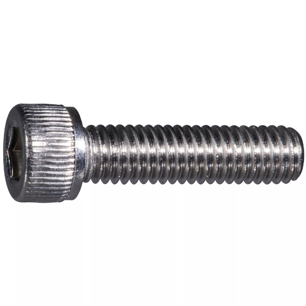 Midwest Fastener #10-32 x3/4 In. Stainless Steel Fine Thread Knurled Head Hex Socket Cap Screw