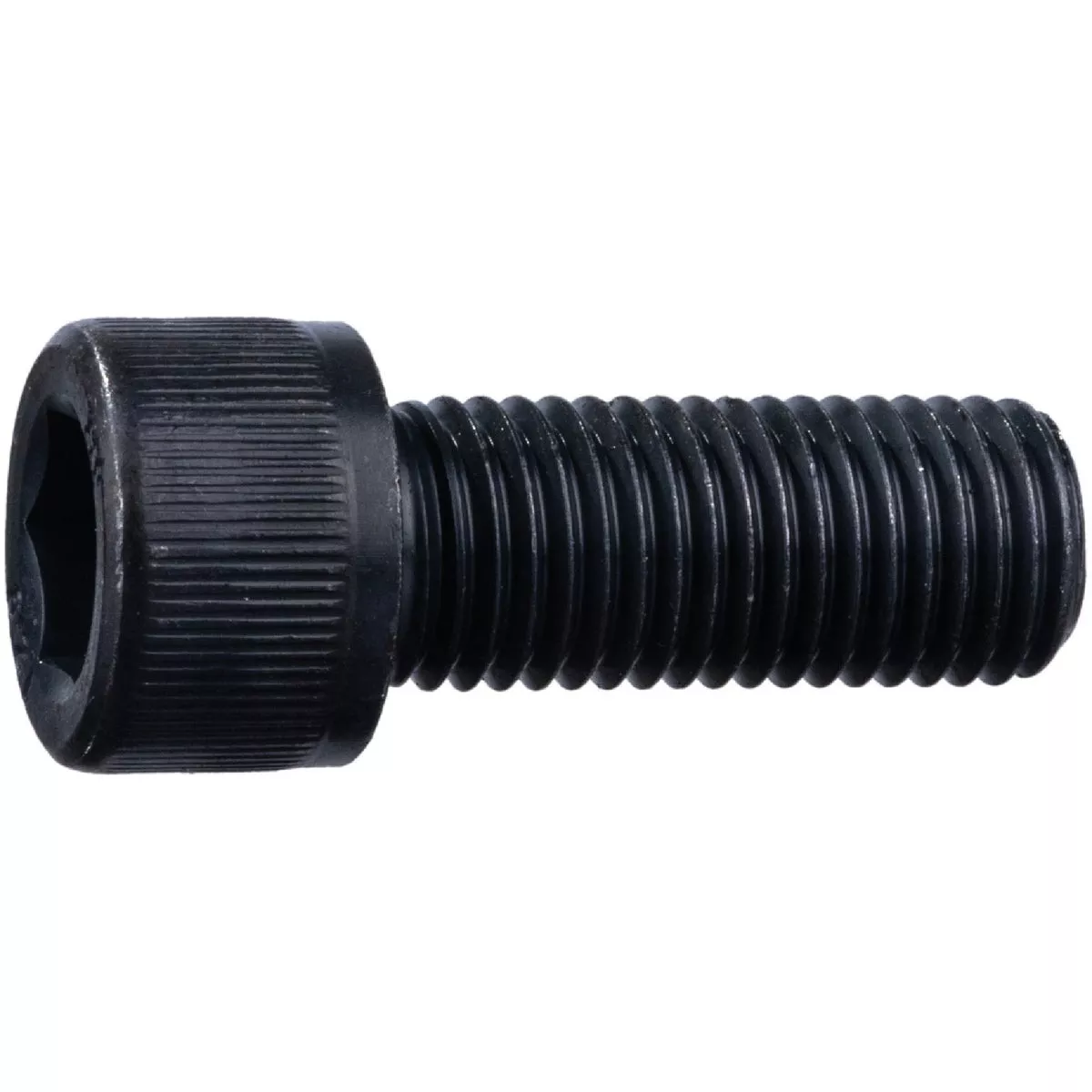 Midwest Fastener 12mm-1.25 x 30mm Black Oxide Class 12.9 Steel Extra Fine Thread Hex Knurled Socket Cap Screws (5 Ct.)-