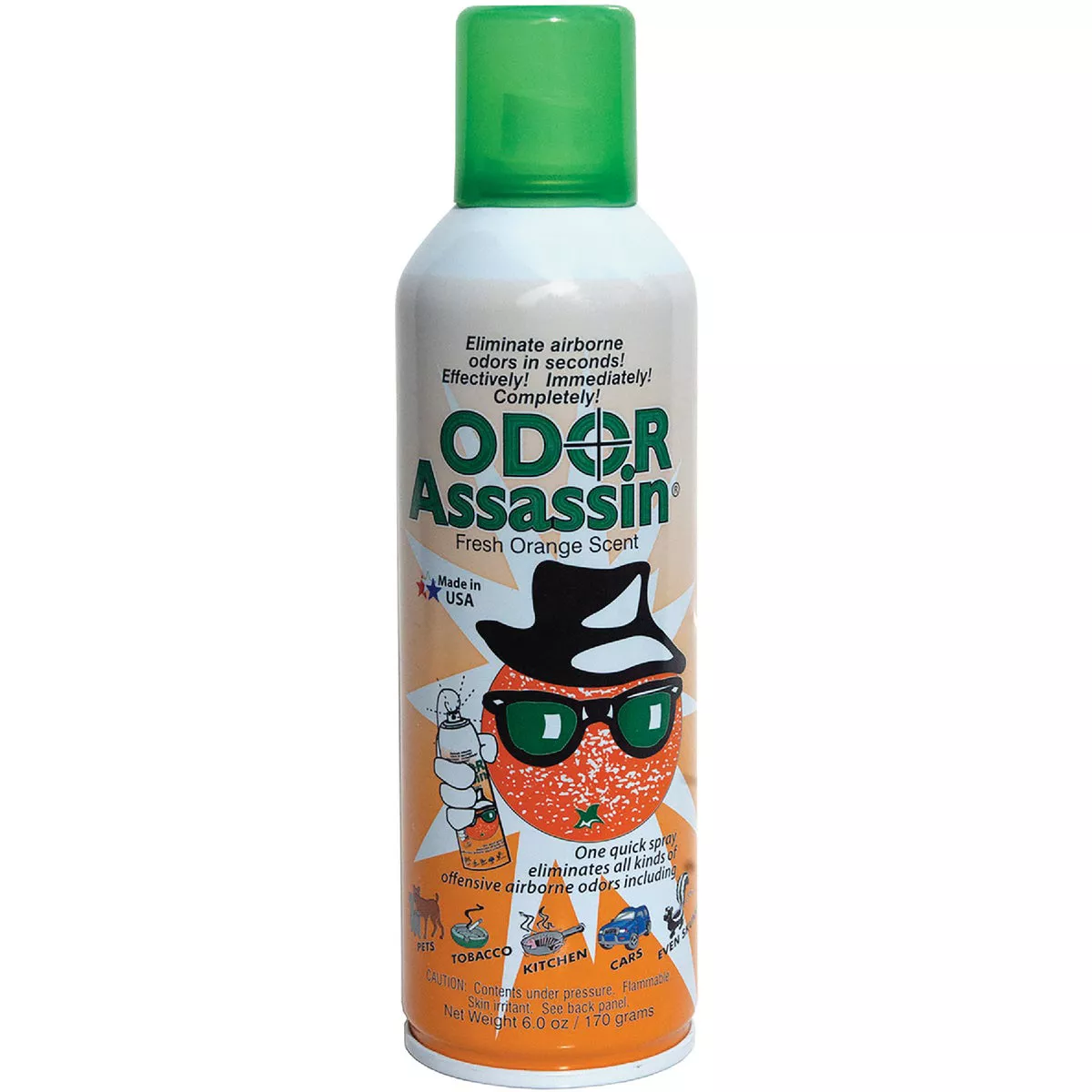 Odor Assassin 6 Oz. Fresh Orange Aerosol Air Sanitizer