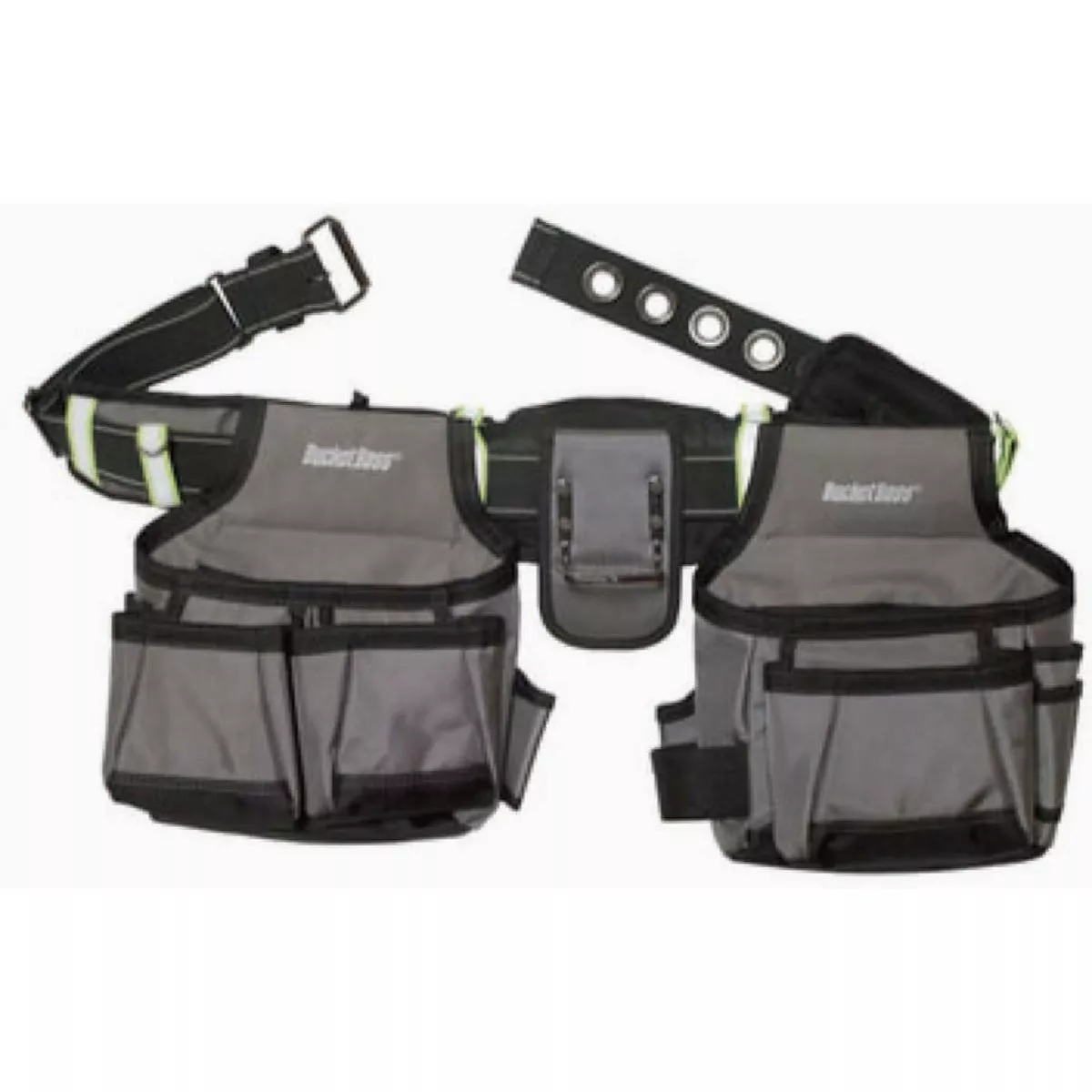 Bucket Boss 2-Bag High Visibility Contractor's Tool Belt
